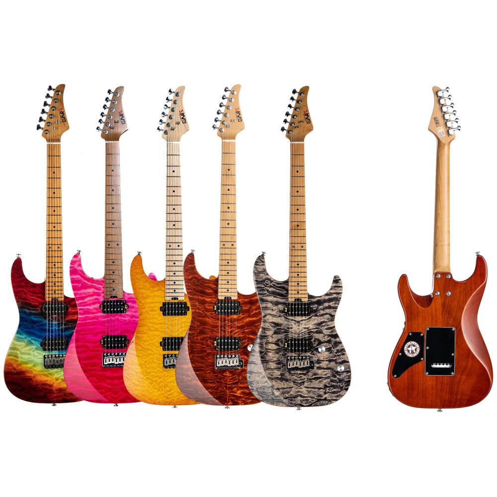 Eart Guitars, E-3S, Modern HH Pickups Roasted Mahogany Electric Guitars