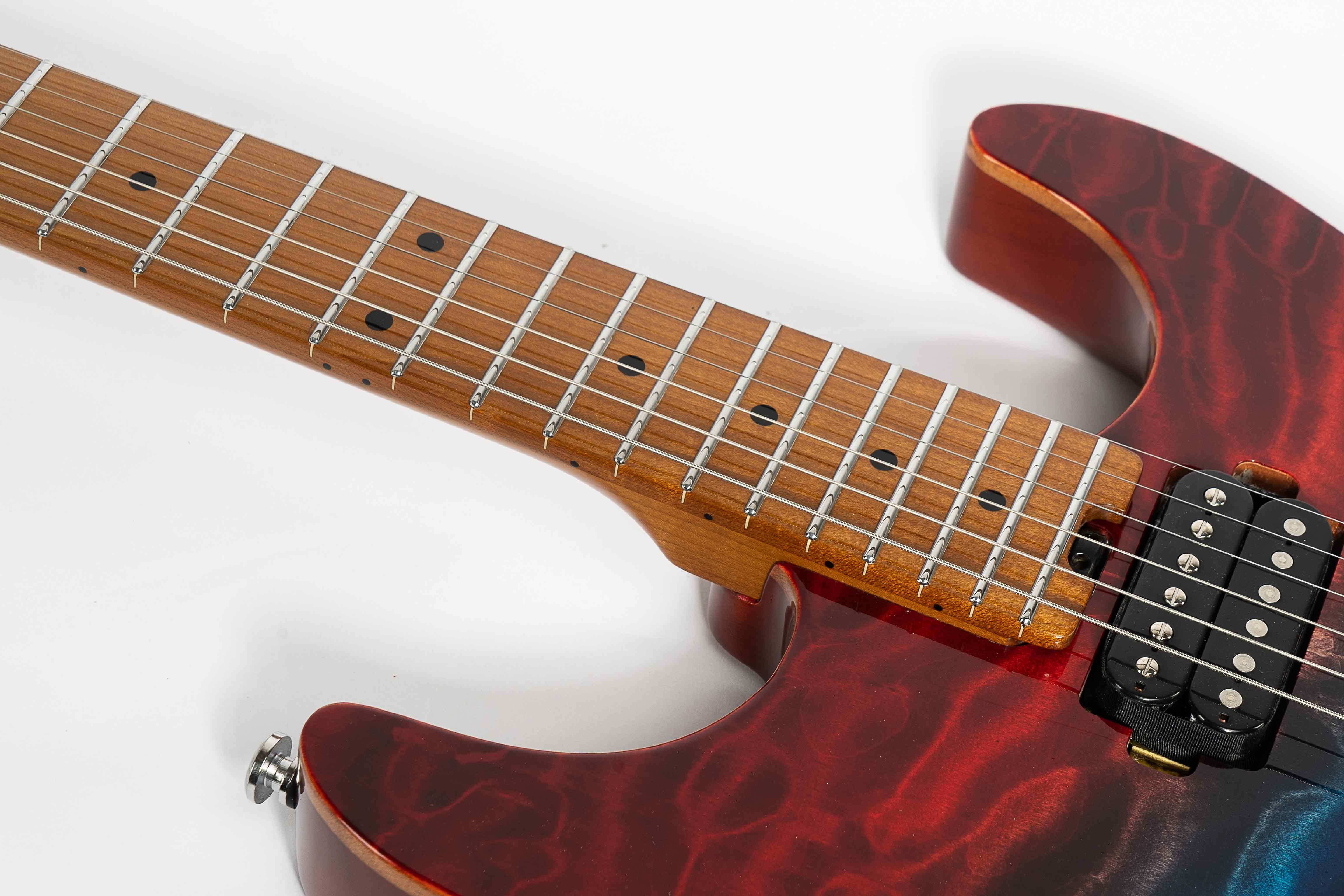 Eart Guitars, E-3S, Modern HH Pickups Roasted Mahogany Electric Guitars - Image 4