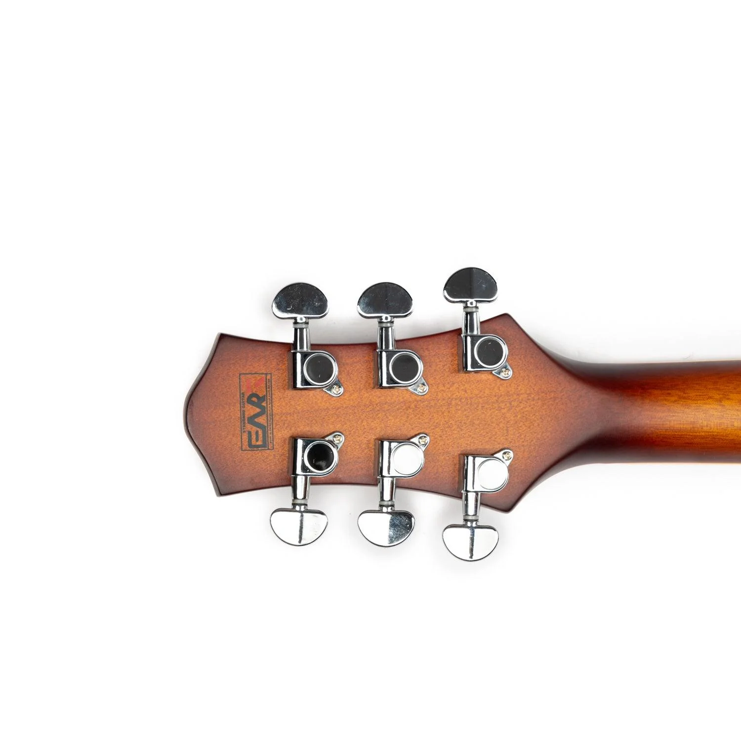 EART Guitars, E-325, Semi Hollow Full Electric Guitar, Satin Tobacco Burst - Image 4