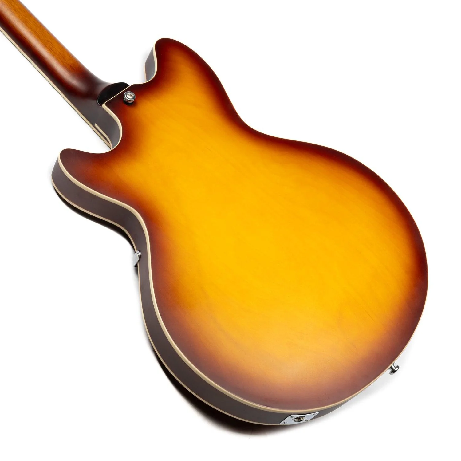 EART Guitars, E-325, Semi Hollow Full Electric Guitar, Satin Tobacco Burst - Image 7