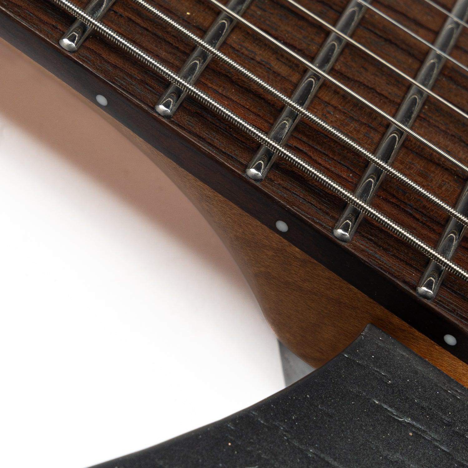 EART Guitars, GW-7F, 7 String Headless Standard GW Body Shape Guitar, Right Electric Guitar, Black - Image 4
