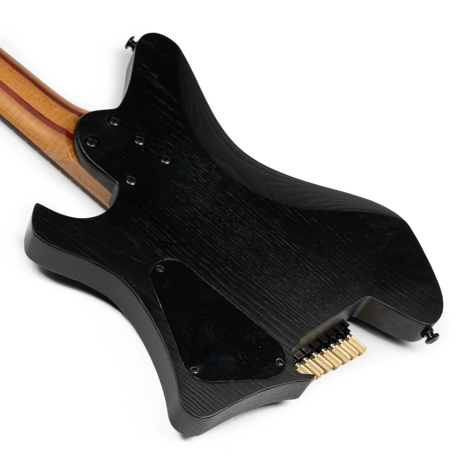 EART Guitars, GW-7F, 7 String Headless Standard GW Body Shape Guitar, Right Electric Guitar, Black - Image 6