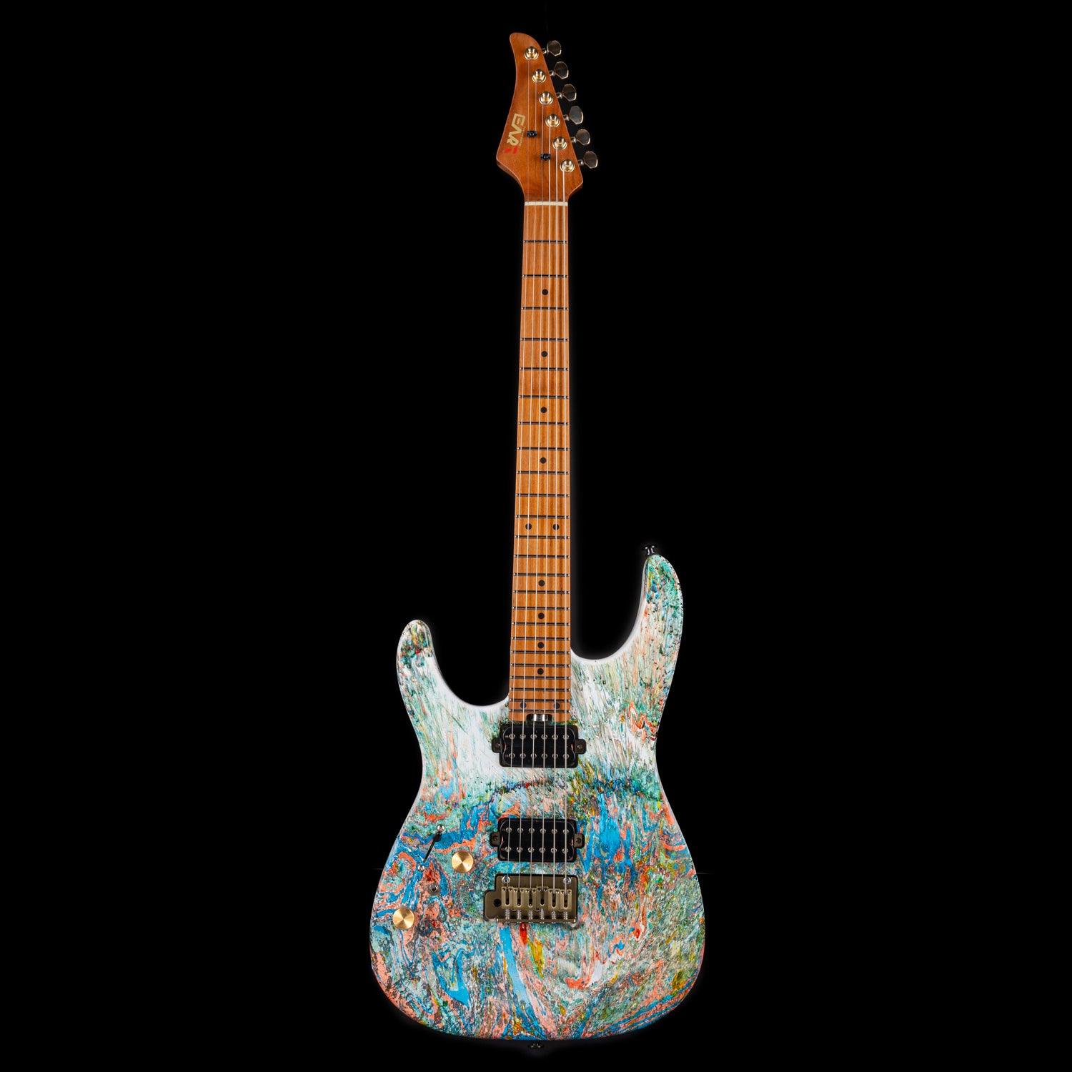 Eart Electric Guitars Chinese Lacquer Art CLA-10XL-GD - Image 2