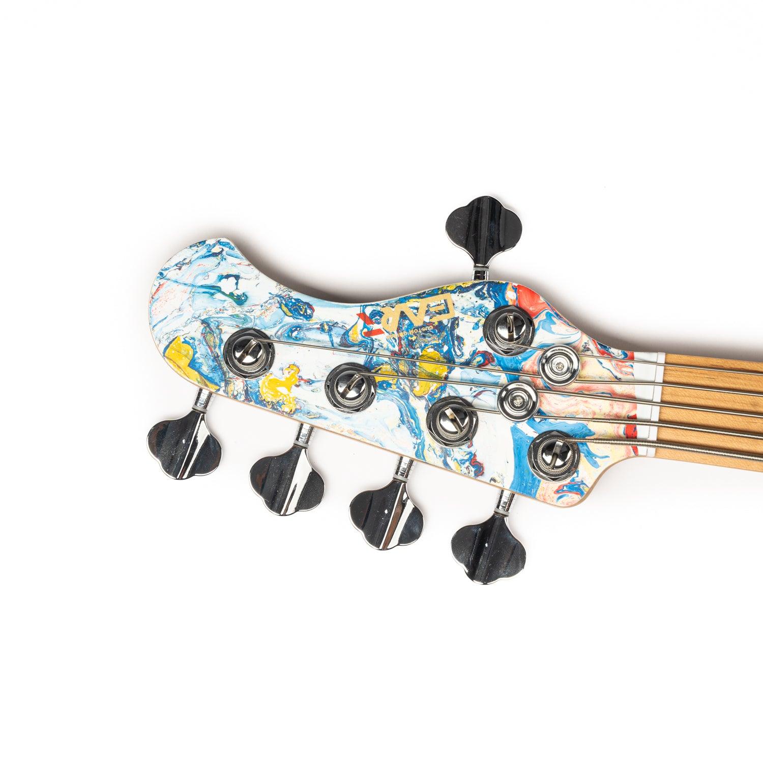 Eart Electric Guitars Bass Chinese Lacquer Art CLA-5B, 5 String Bass - Image 6