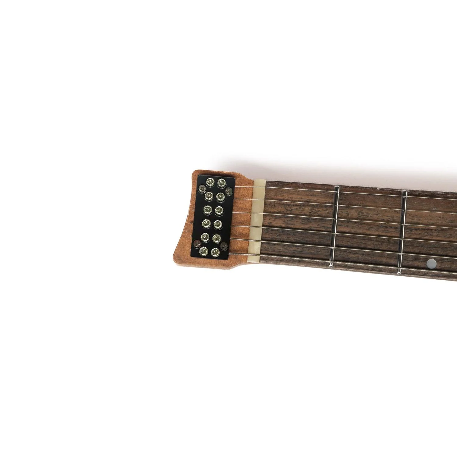 Eart Electric Guitars GW2-SE, Roasted Mahogany Body Best Headless Guitar, Headstockless Travel Guitar - Image 3