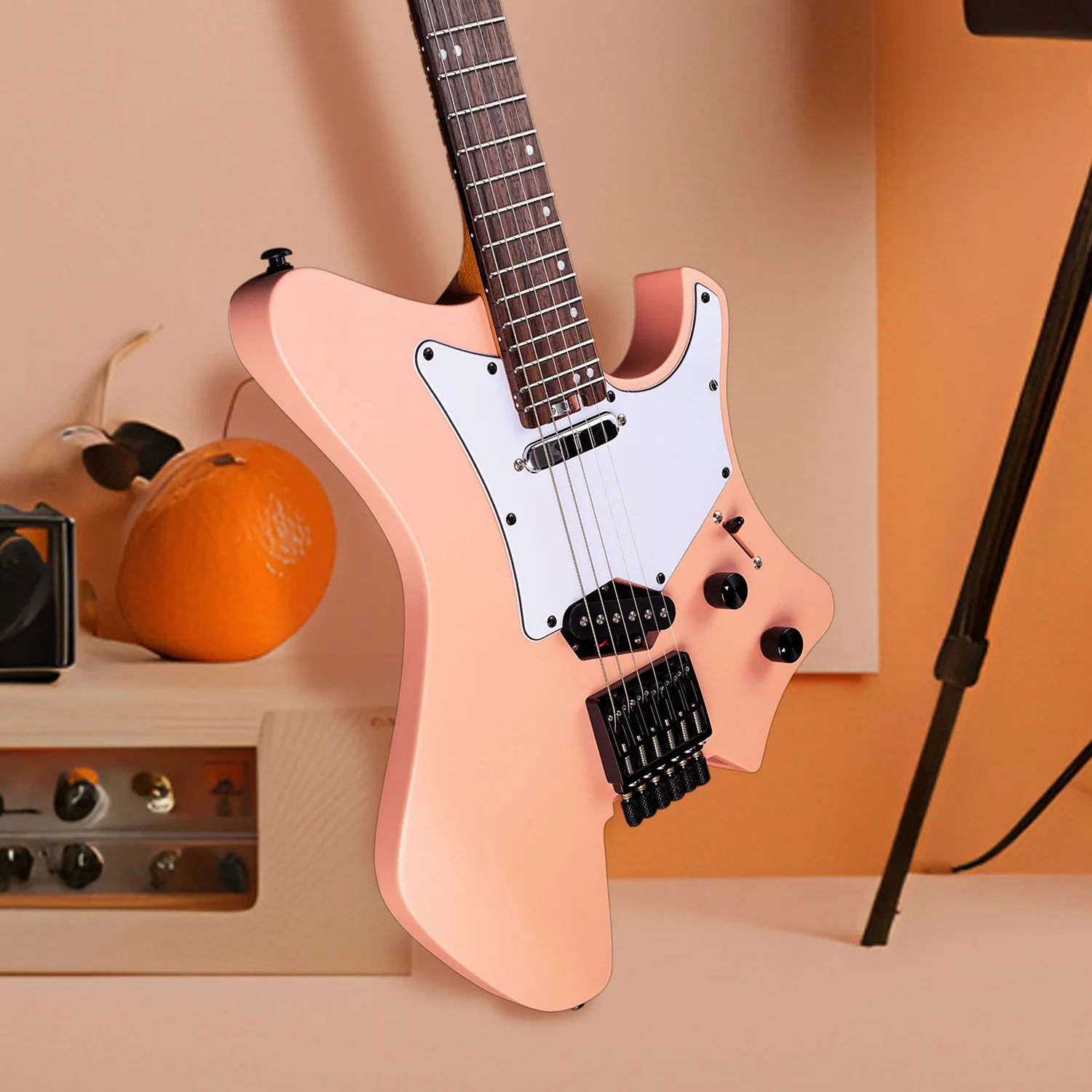 Eart Guitars GW2TP-SE Lightweight Headless Electric Guitar, 24 Stainless Steel Frets, Compound Radius Fingerboard - Image 7