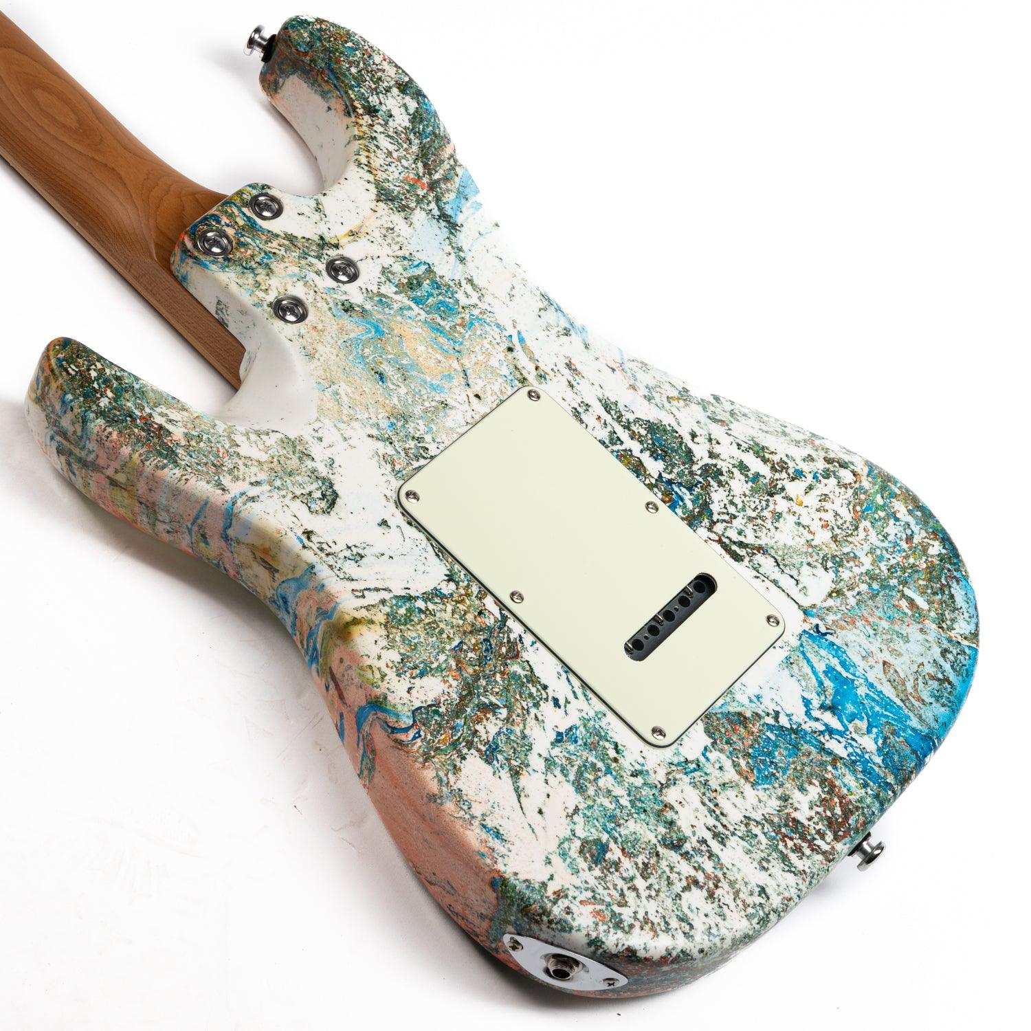 EART Guitars, M-2HLA, for Kids, Handmade Lacquer Art Electric Guitar - Image 7
