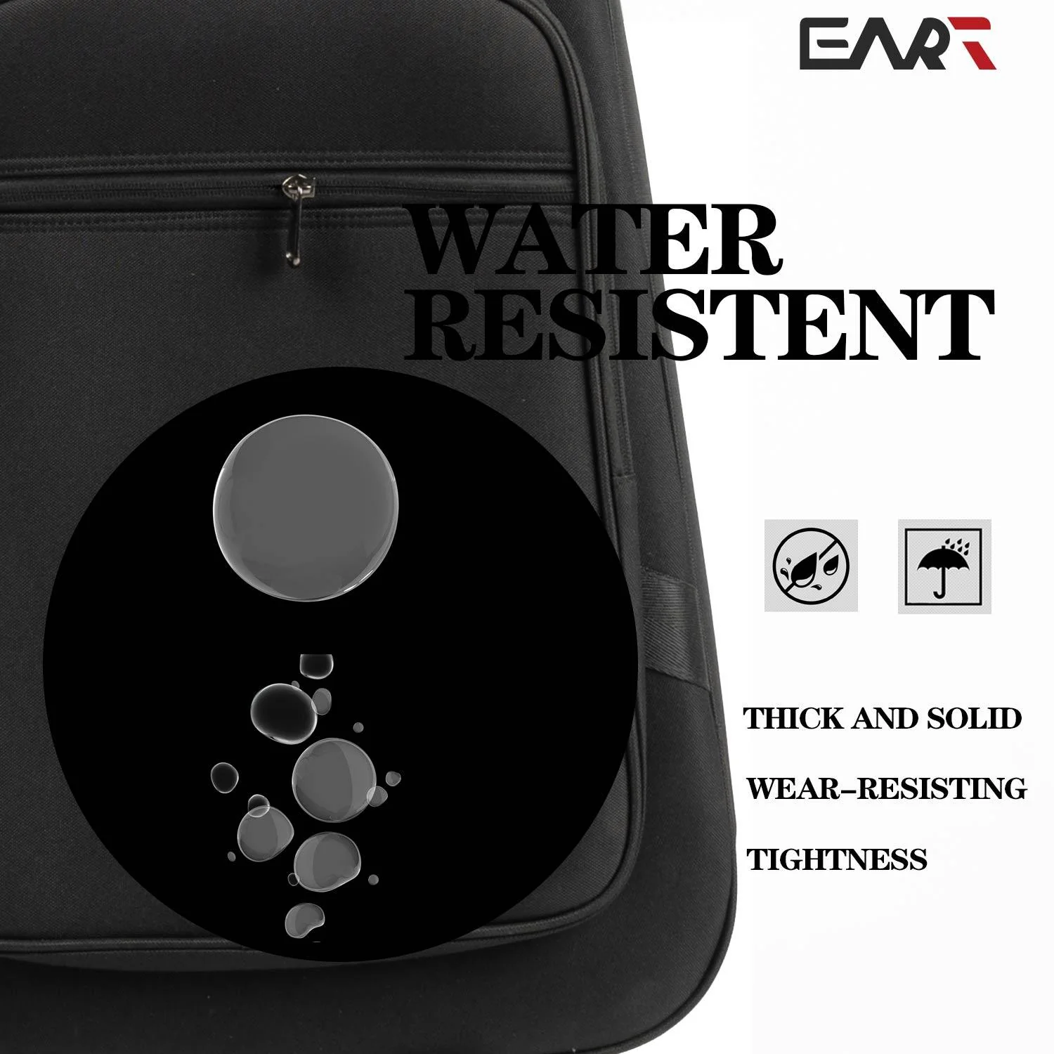 EART Guitars, Gig Bag EHKHG Black Bullet Case for Headless Electric Guitars, Black - Image 5