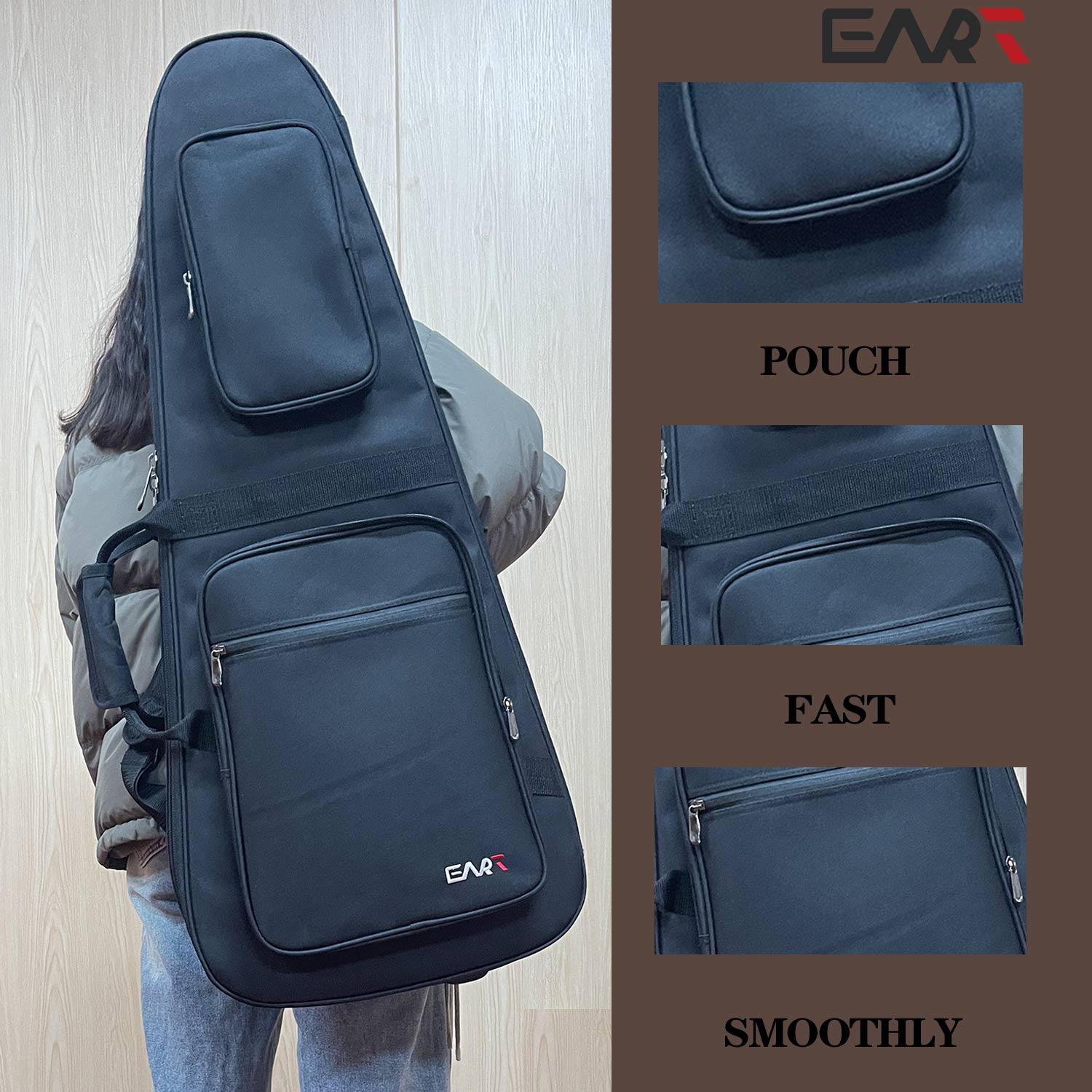 EART Guitars, Gig Bag EHKHG Black Bullet Case for Headless Electric Guitars, Black - Image 7