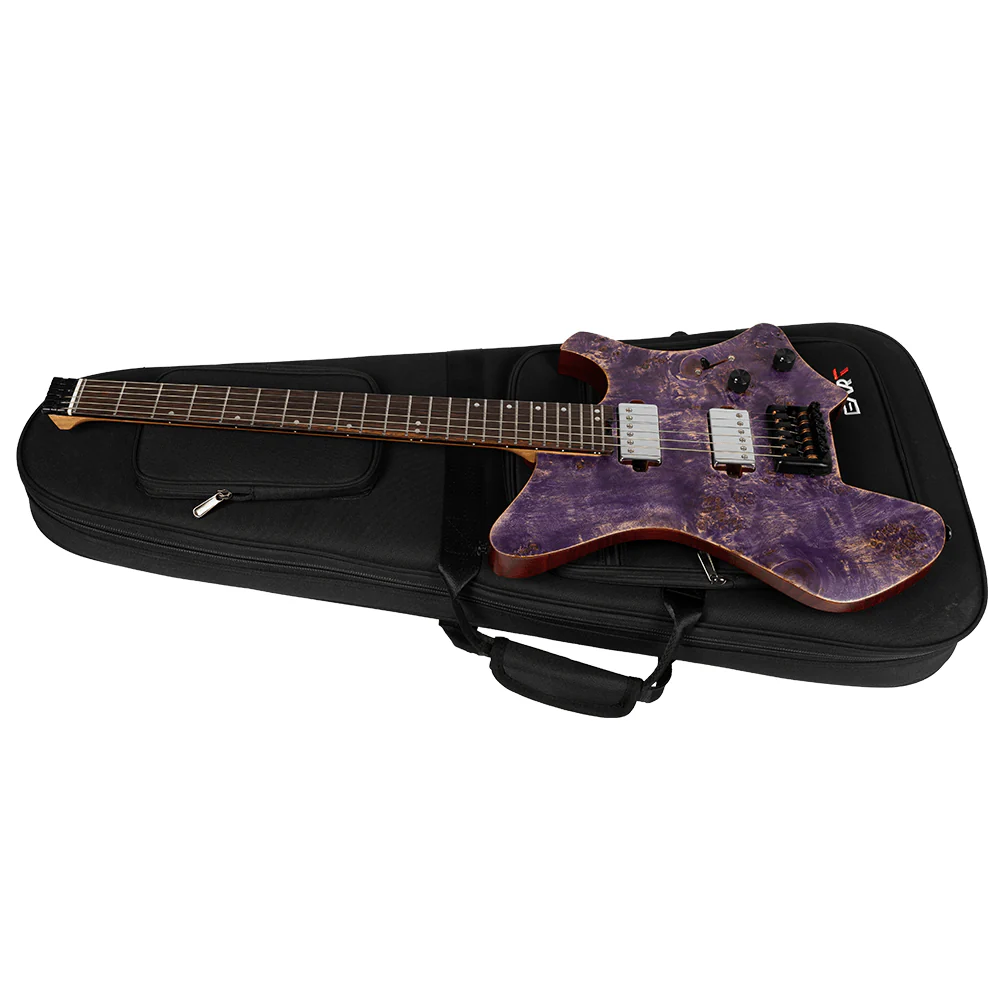 EART Guitars, Gig Bag EHKHG Black Bullet Case for Headless Electric Guitars, Black - Image 9