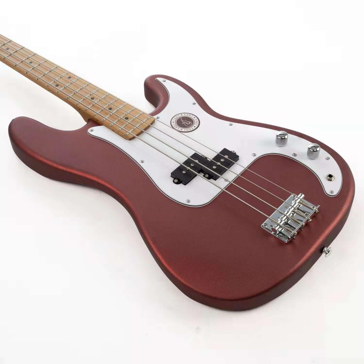 Eart Guitars, B-10, Roasted Maple Neck Mahogany Body 4 Strings Bass Guitars - Image 5