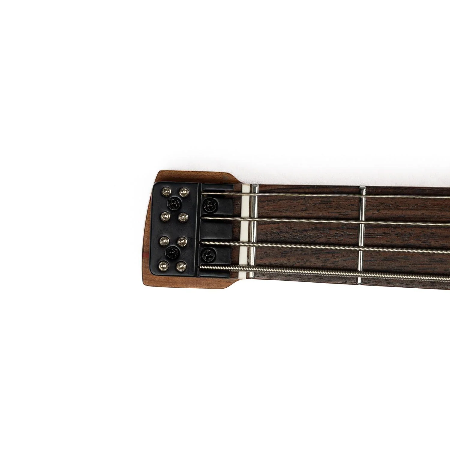 EART Guitars. BW-4 Roasted Bookmatch Mahogany Body 4 Strings Bass, Black, White - Image 2