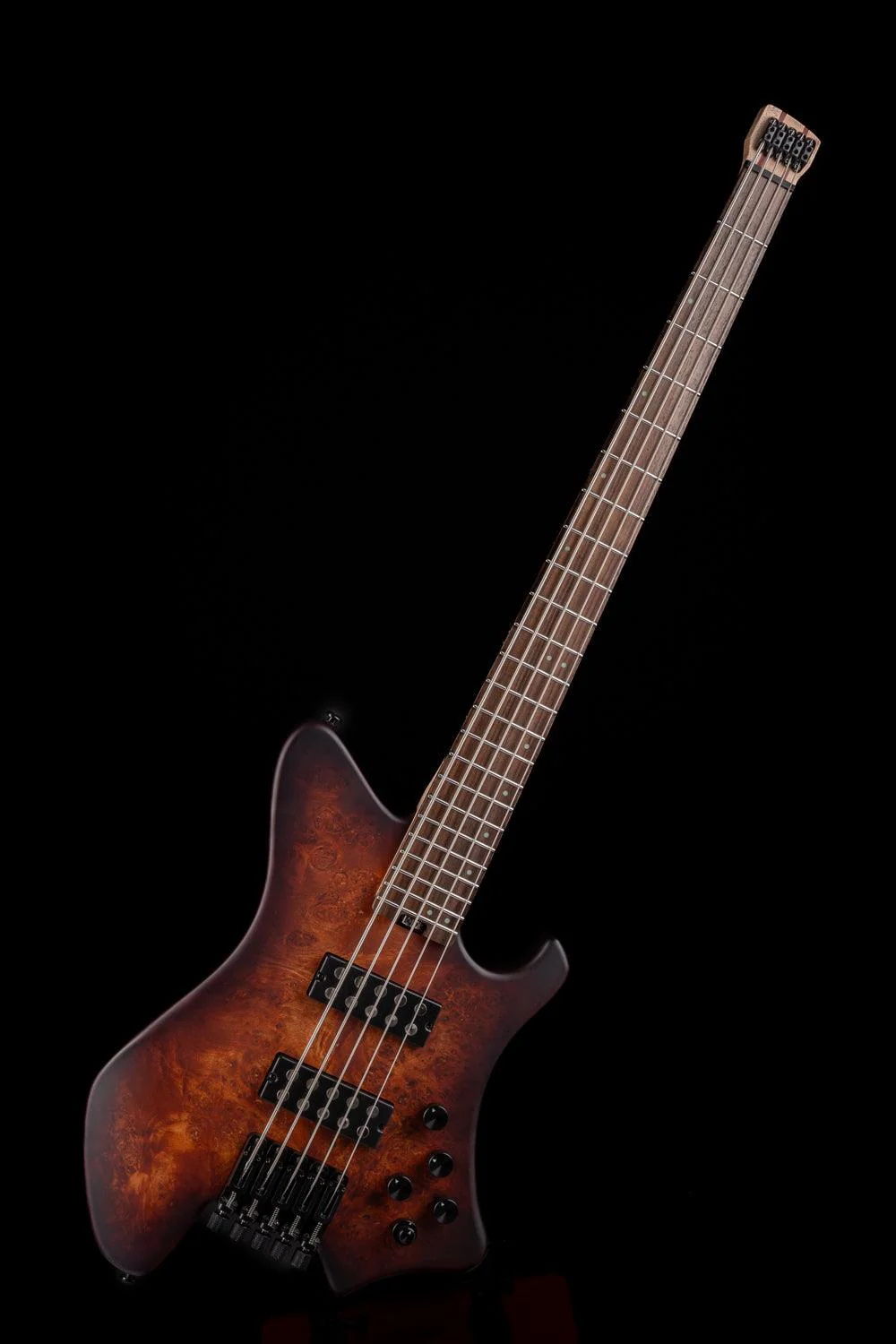 Eart Guitars, BW-5, Roasted Bookmatch Mahogany Body 5 String Bass - Image 10