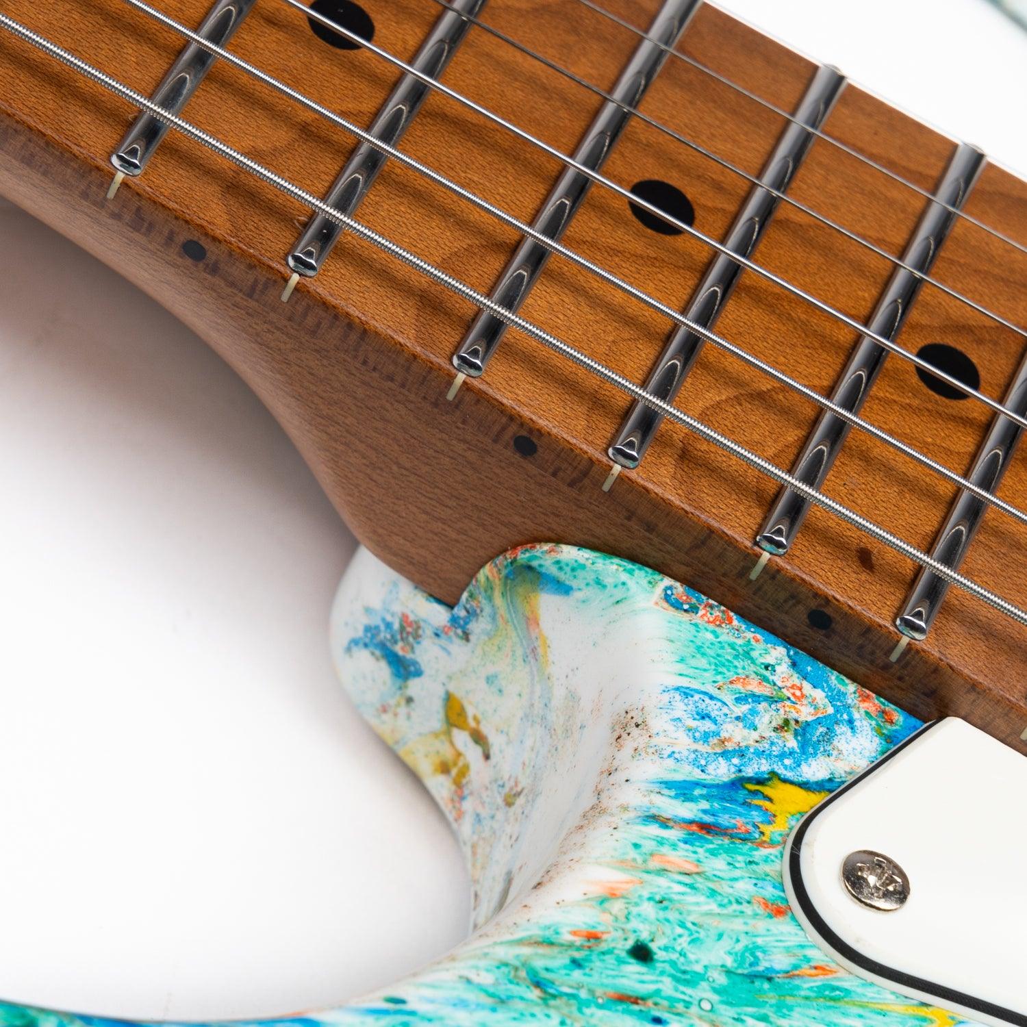 Eart Electric Guitars Chinese Lacquer Art CLA-60V - Image 4