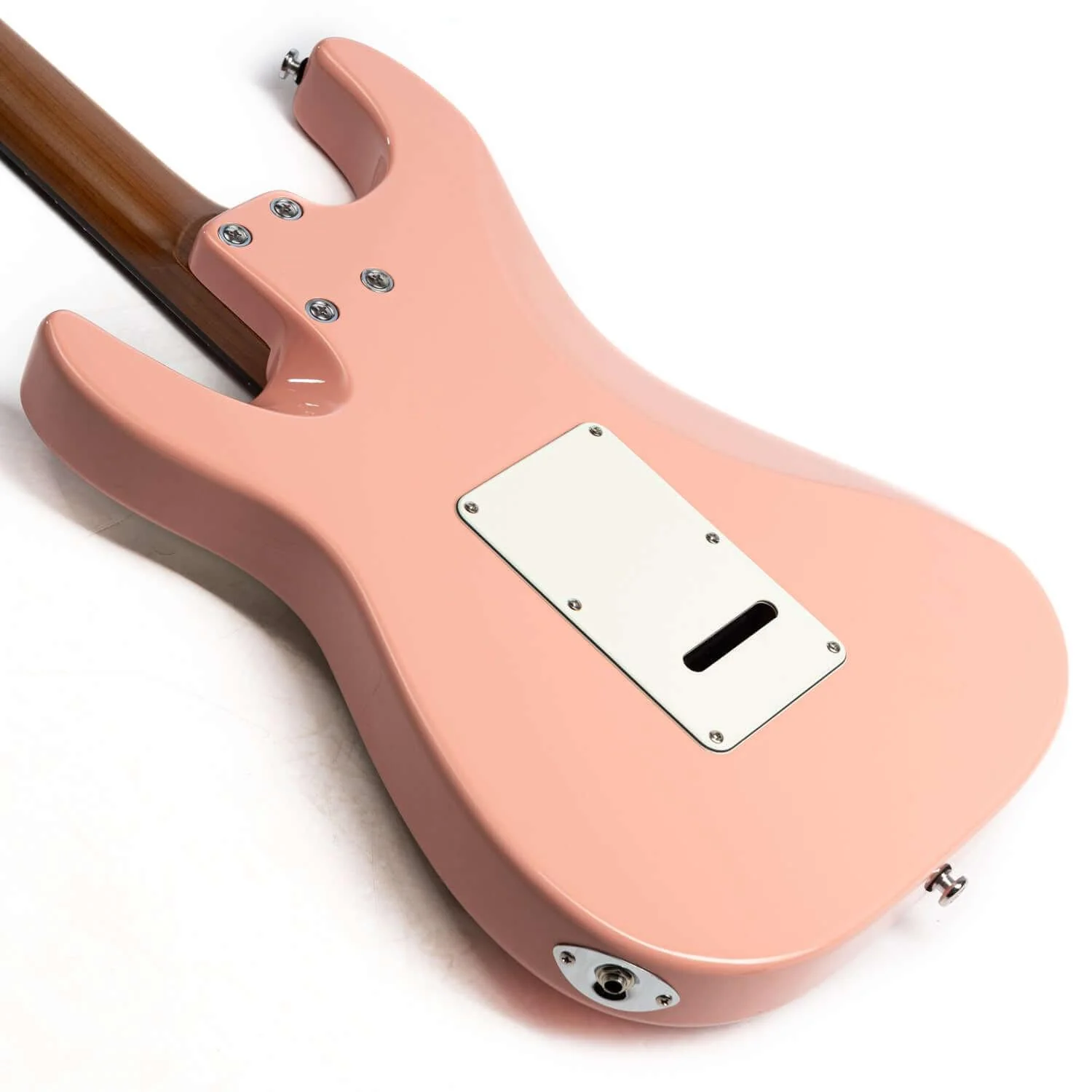 Eart Guitars, CP-1, HSS Pickups 2-Point Synchronized Tremolo Bridge Electric Guitar, Shell Pink - Image 6