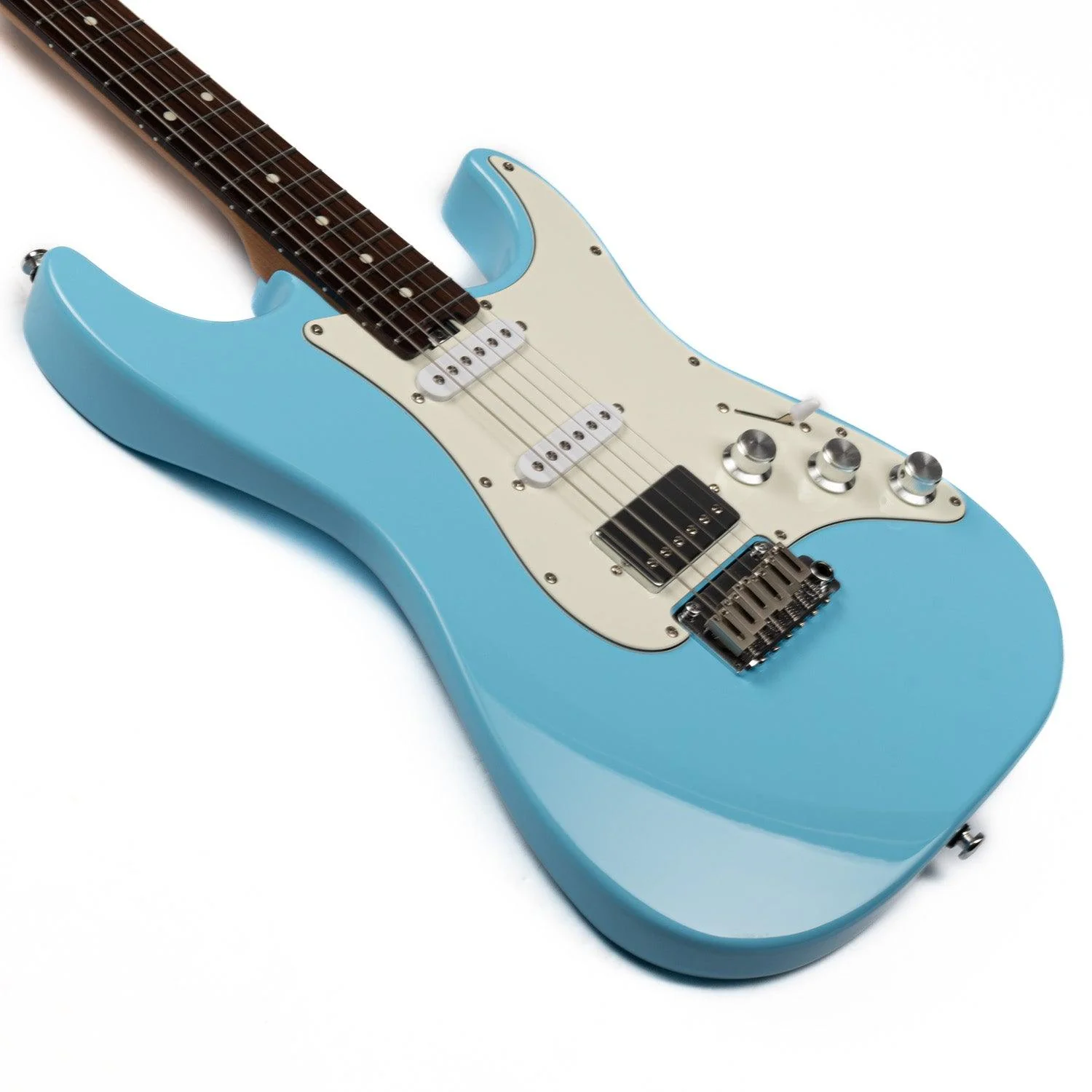 Eart Guitars, CP-1, HSS Humbucker Pickups Tremolo Bridge Electric Guitar, Sonic Blue - Image 6
