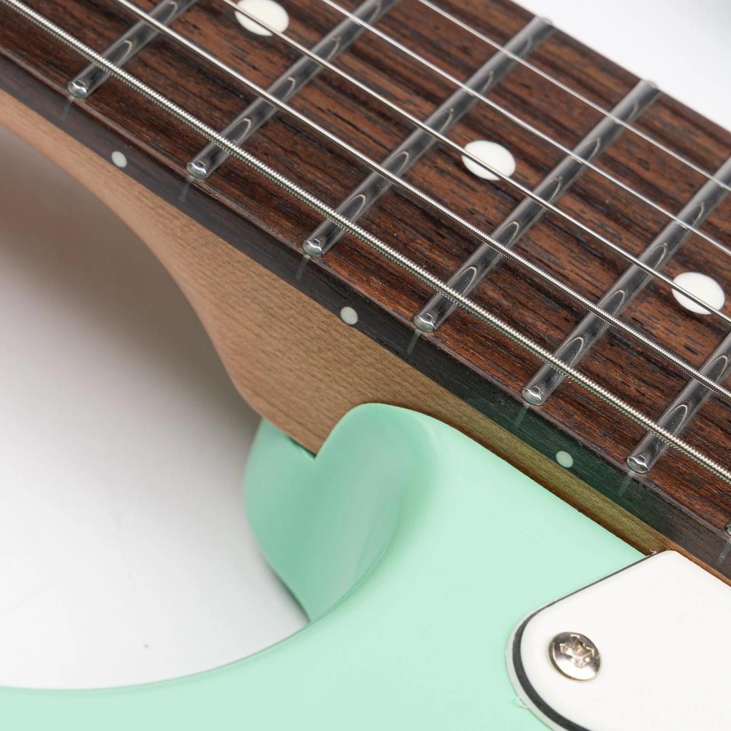 Eart Guitars, CP-1, HSS Pickups Classical Stainless Steel Fret Electric Guitar, Surf Green - Image 5
