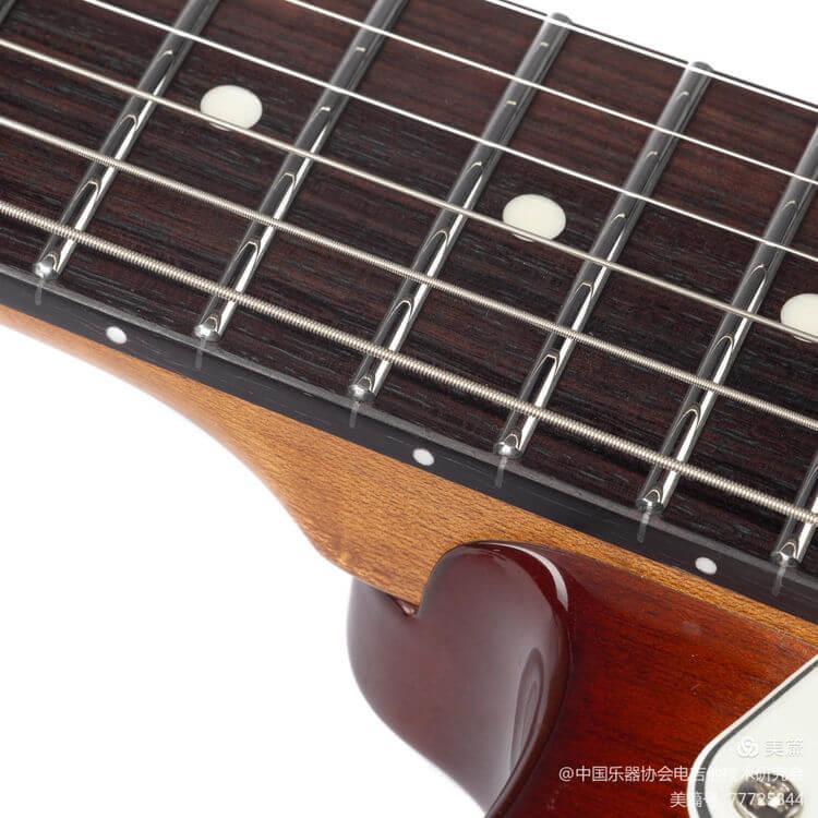 EART Guitars, DMX-9, India Rosewood Fingerboard Humbucker Tremolo Electric Guitar, Honey Burst - Image 4