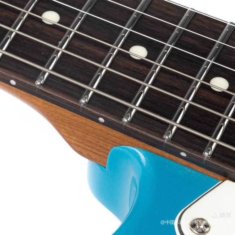 EART Guitars, DMX-9, SSH Roasted Bookmatch Mahogany Body Canada Maple Neck Electric Guitar, Pearl Blue - Image 4