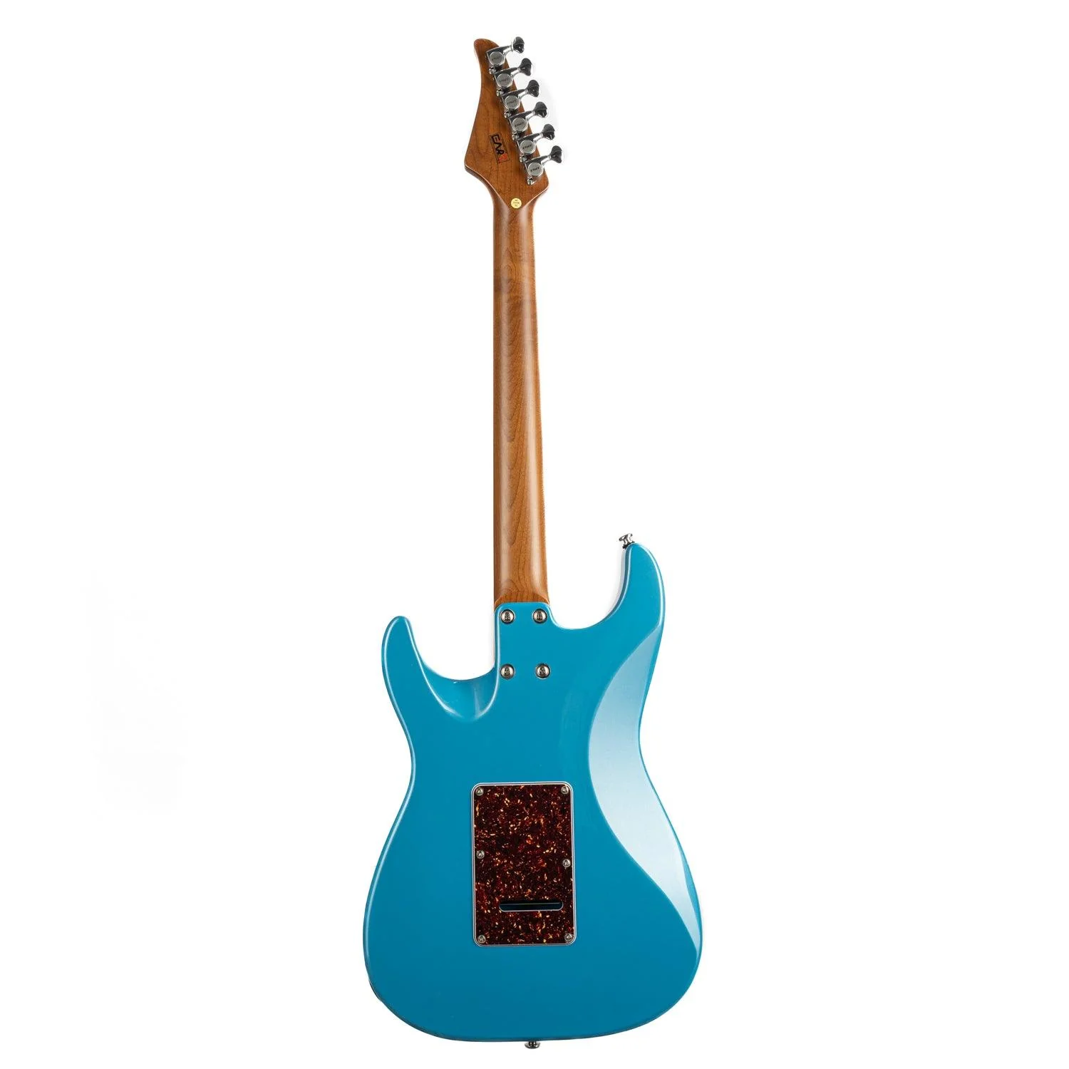 EART Guitars, DMX-9TC, SSH Roasted Bookmatch Mahogany Body Canada Maple Neck Electric Guitar, Pearl Blue - Image 2