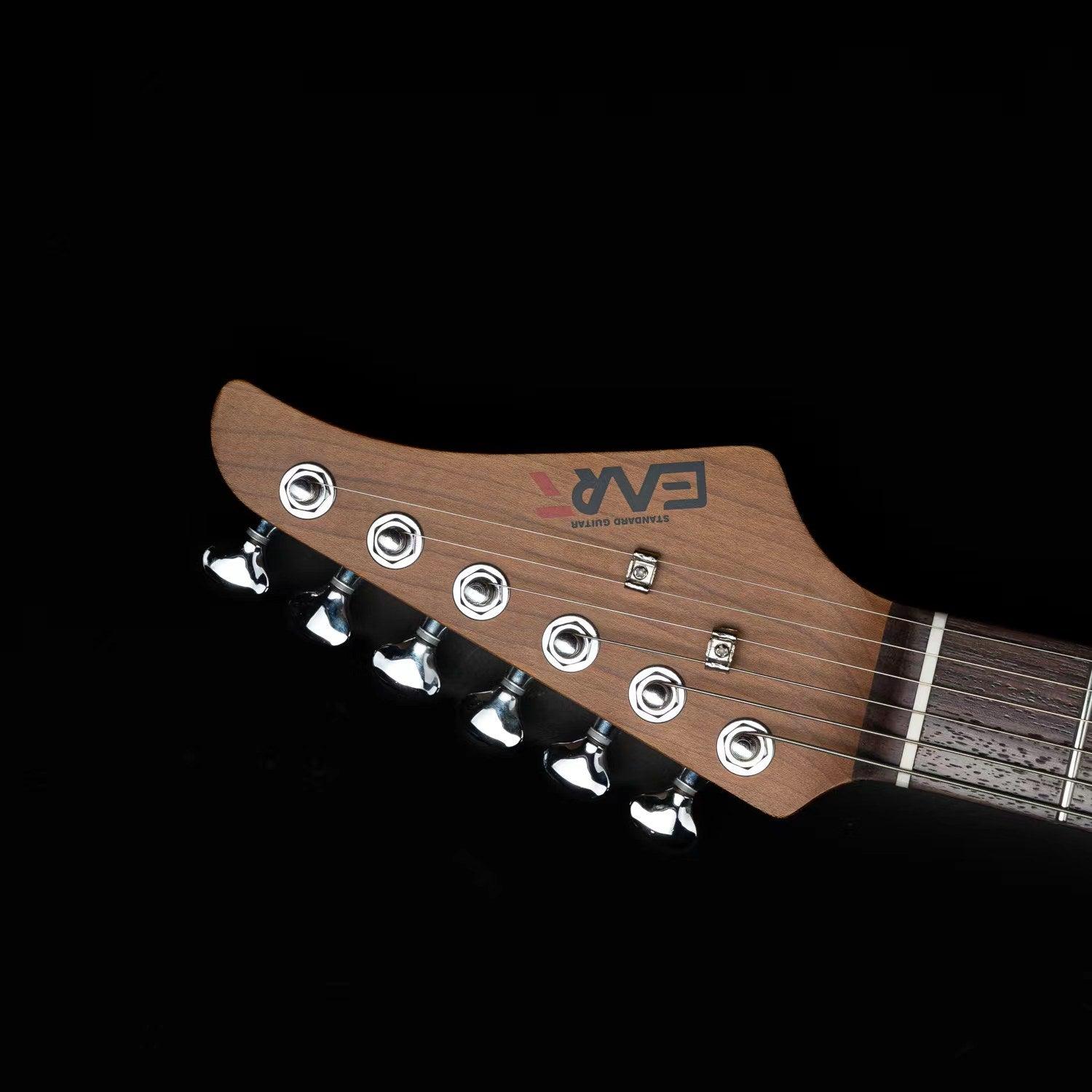 Eart Guitars, E-TT2, Semi Hollow Body Electric Guitars Humbucker Pickups Fixed Bridge LP3, White - Image 3