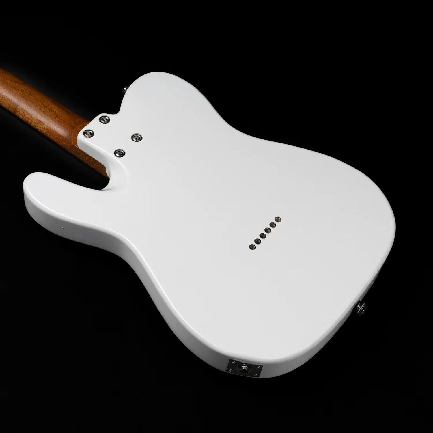 Eart Guitars, E-TT2, Semi Hollow Body Electric Guitars Humbucker Pickups Fixed Bridge LP3, White - Image 5