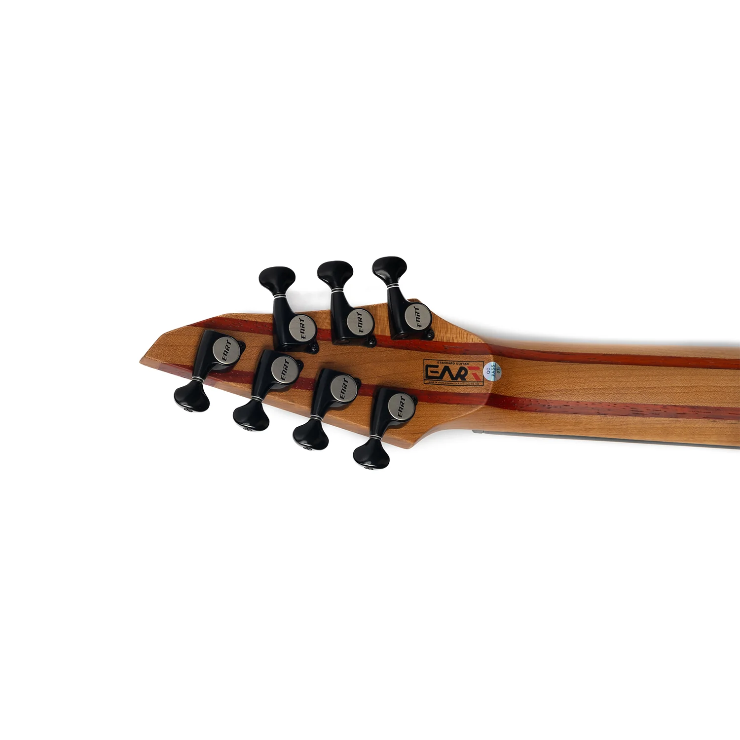 Eart Guitars, EXP-H7-SE, 7-String Roasted Mahogany Electric Guitar, 5pc Roasted Maple+Padauk Neck, India Rosewood Fretboard - Image 4