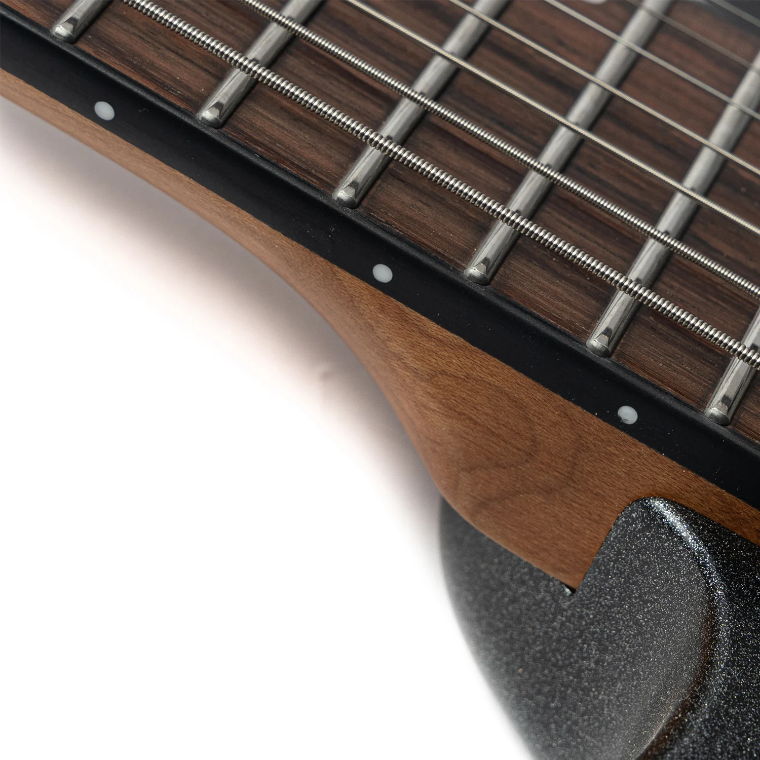 Eart Guitars, EXP-H7-SE, 7-String Roasted Mahogany Electric Guitar, 5pc Roasted Maple+Padauk Neck, India Rosewood Fretboard - Image 5