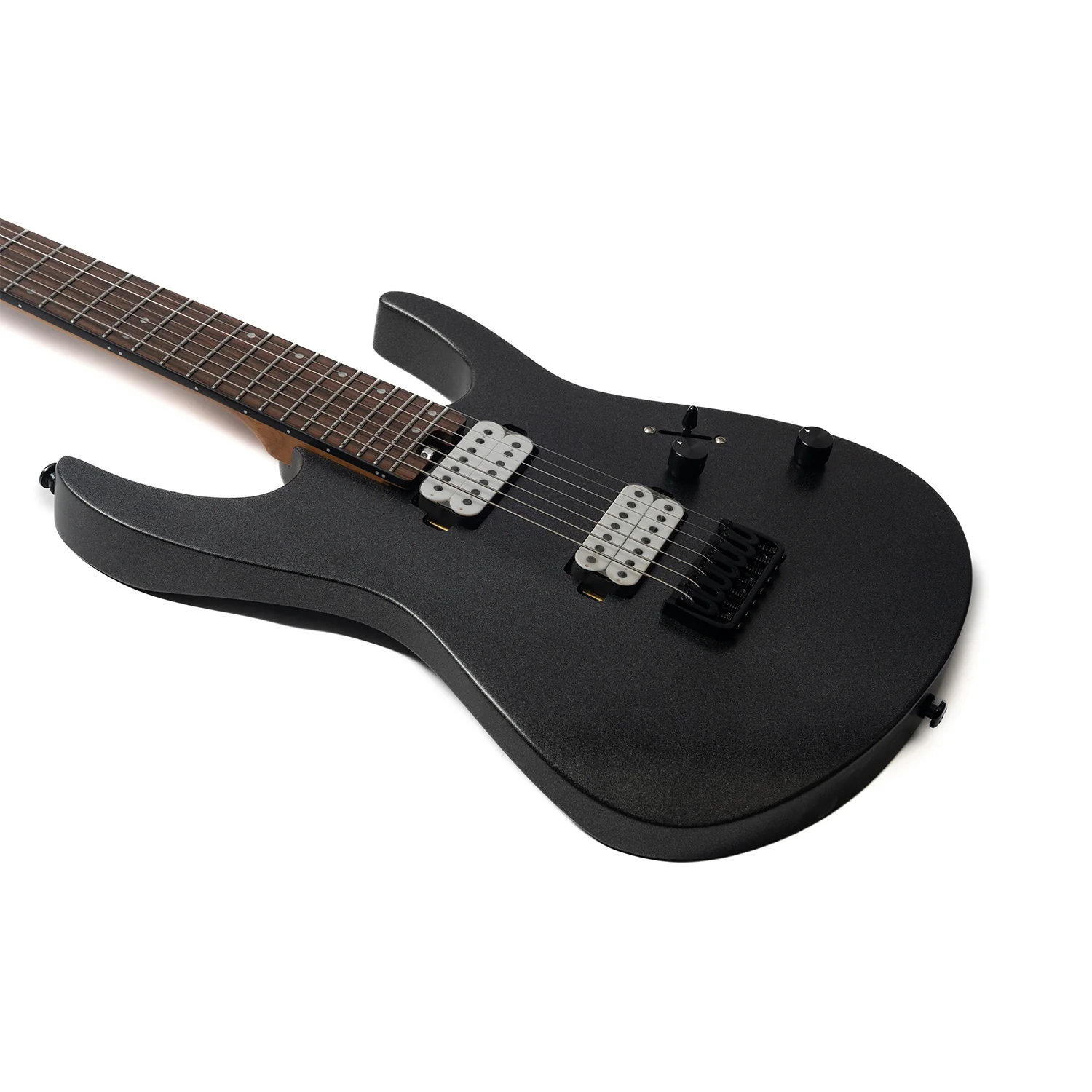 Eart Guitars, EXP-H7-SE, 7-String Roasted Mahogany Electric Guitar, 5pc Roasted Maple+Padauk Neck, India Rosewood Fretboard - Image 7