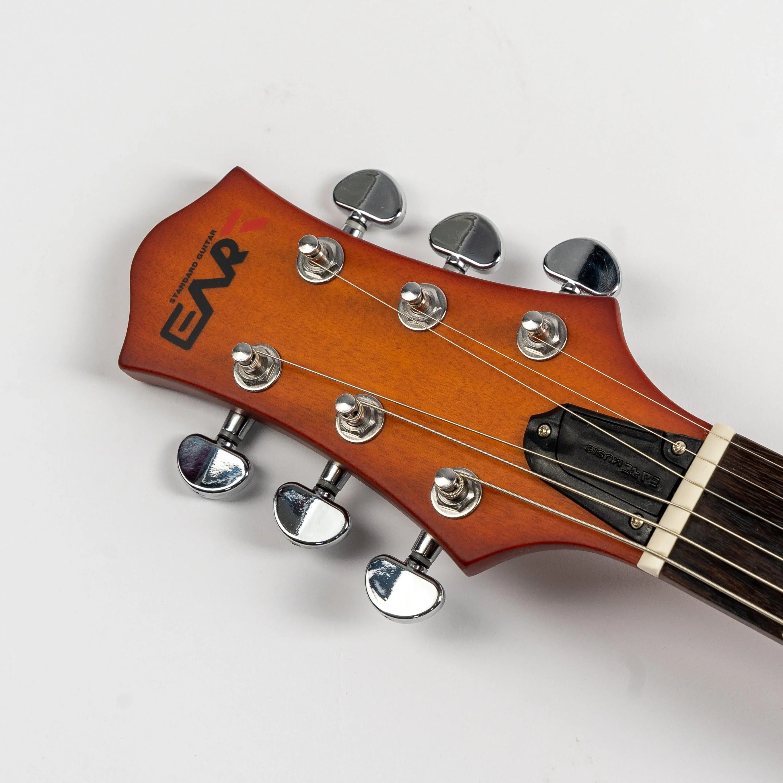 Eart Guitars, EGLP-610, Thin Body Okoume Body 3-Way Switch 1 Tone 1 Volume Electric Guitar, Honey Tea - Image 3