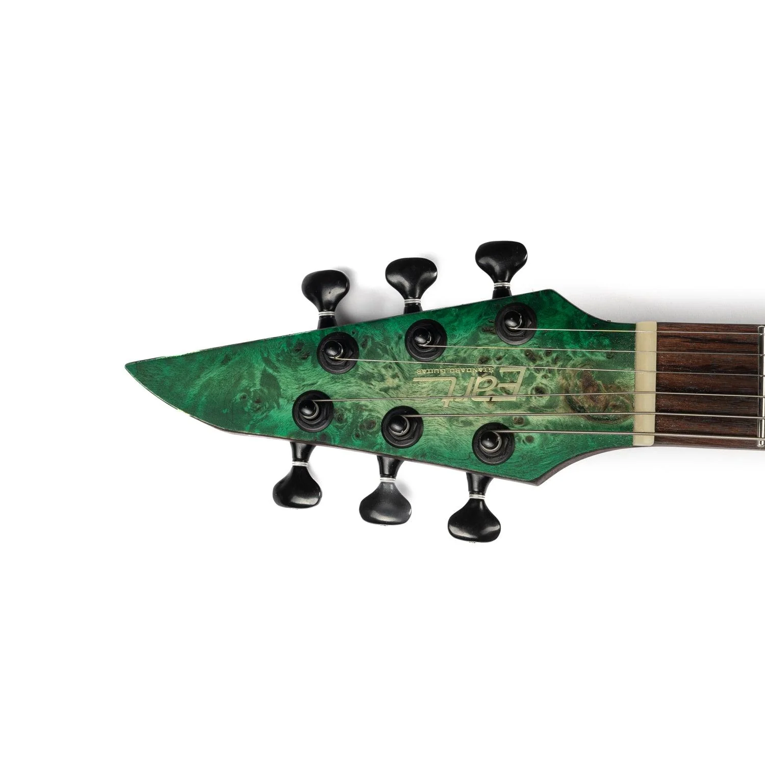 Eart Guitars, EXP-H6-ULTRA Right Handed 6 Strings Electric Guitar, 2-Point Floating Tremolo Bridge,  Green Burst - Image 3