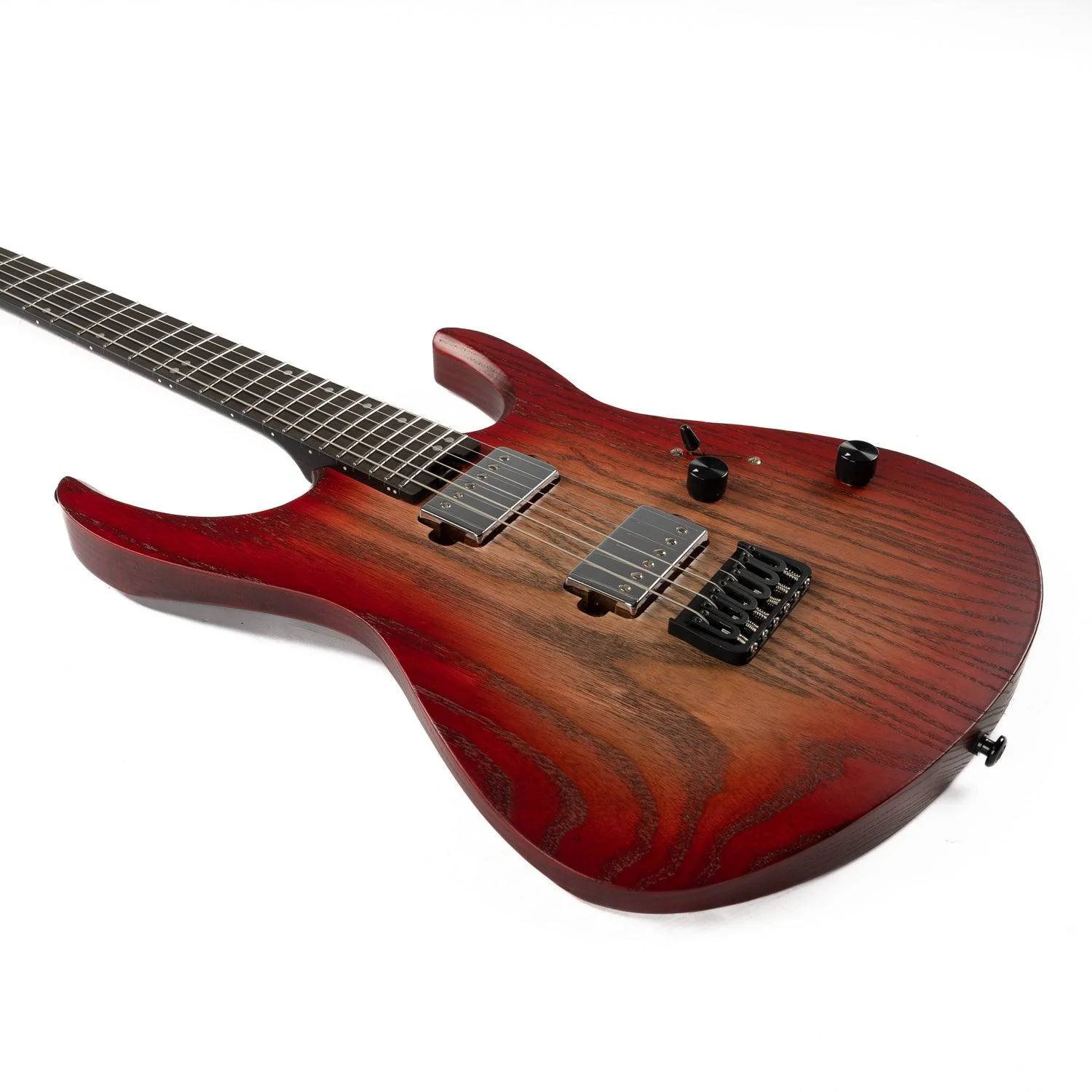Eart Guitars, EXP-H6-PRO, Ash Body Wenge Neck Metal Electric Guitars - Image 5
