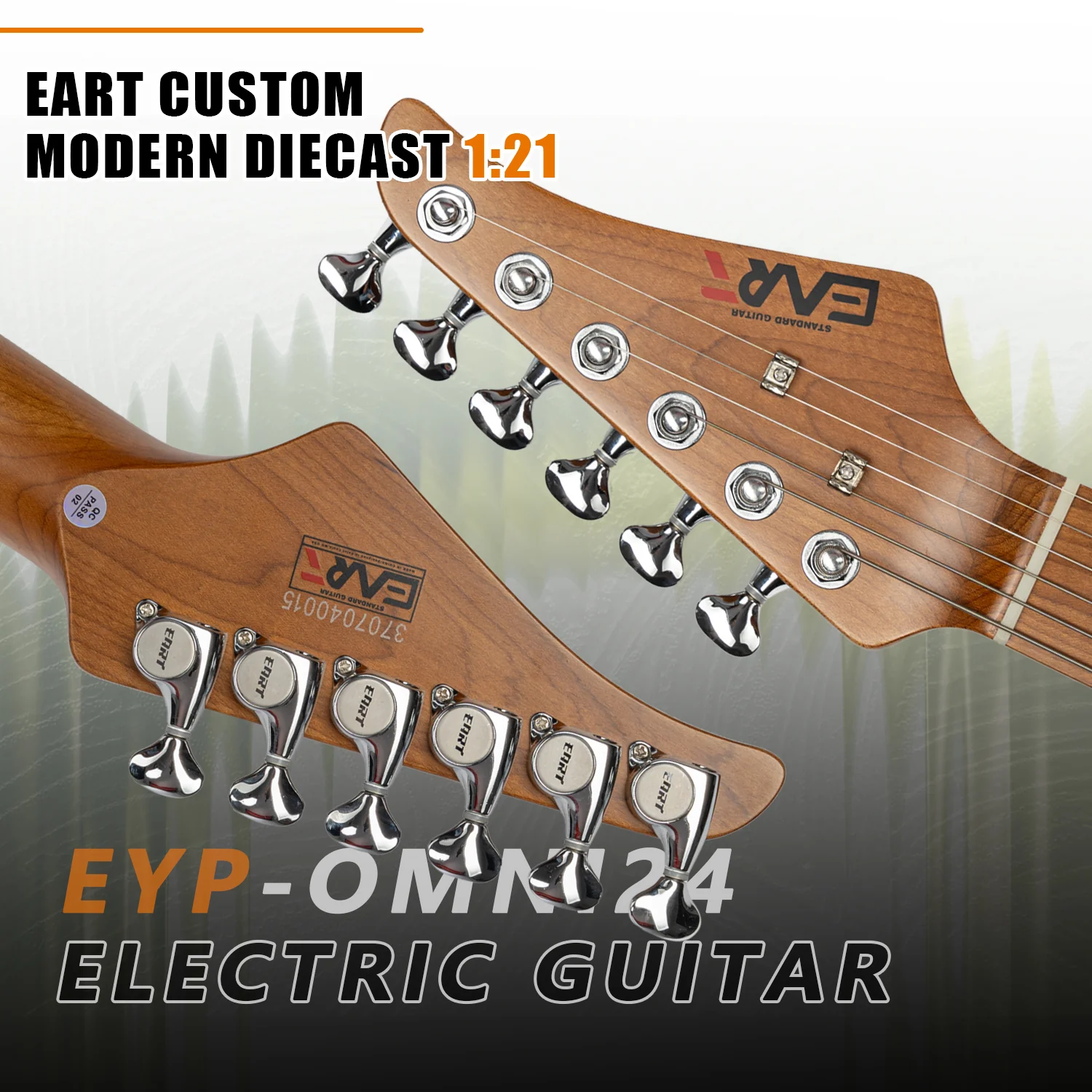 EART Guitars, EYP-Omni24, 6 String Metal Solid Body, The First Electric Guitar for Beginners - Image 3