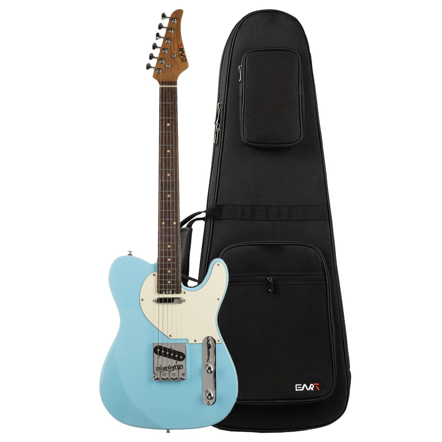 EART Guitars, EYP-TLC, 3-Way Switch, 1 Tone, 1 Volume, Roasted Bookmatch Mahogany Body Electric Guitar - Image 4