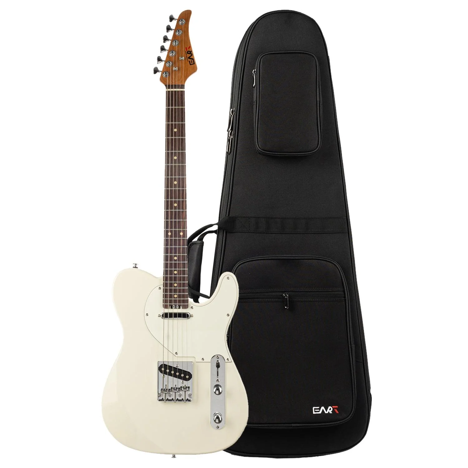 EART Guitars, EYP-TLC, 3-Way Switch, 1 Tone, 1 Volume, Roasted Bookmatch Mahogany Body Electric Guitar - Image 6