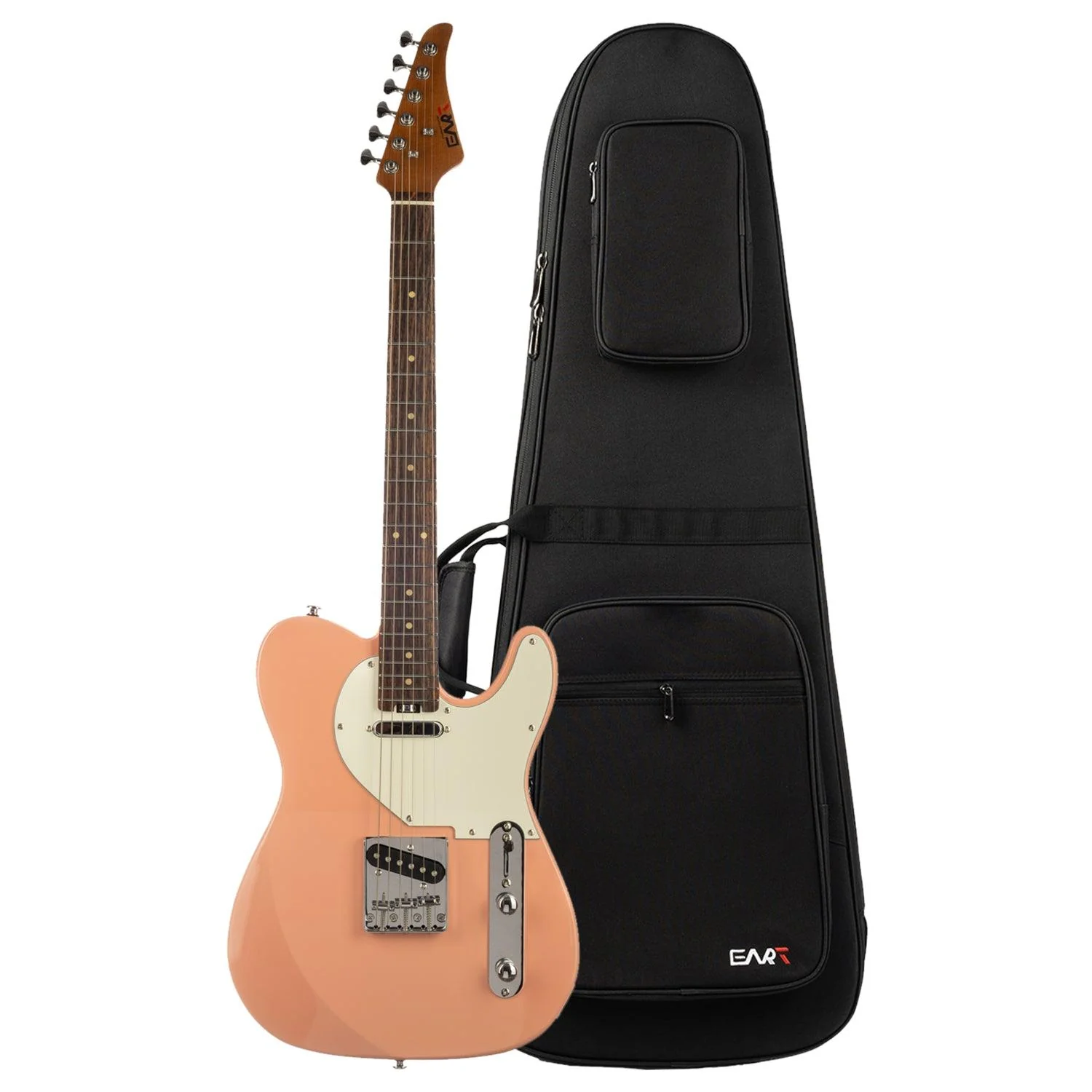 EART Guitars, EYP-TLC, 3-Way Switch, 1 Tone, 1 Volume, Roasted Bookmatch Mahogany Body Electric Guitar - Image 7