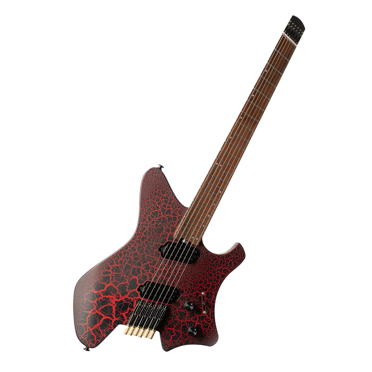 Eart Guitars, GW-6F, 6 Strings, 3-Way Switch,1 Tone,1 Volume Fixed Bridge Headless Electric Guitar - Image 9