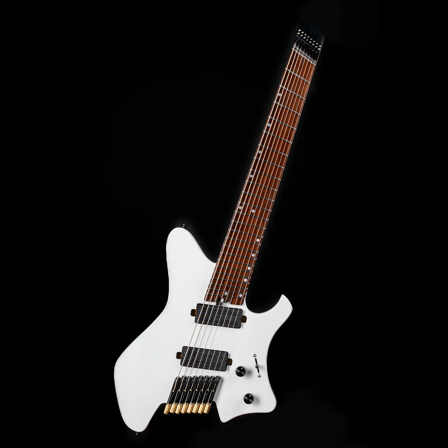 Eart Guitars GW-8F 8-String Headless Multiscale – Roasted Mahogany, 26.25", Electric Guitar
