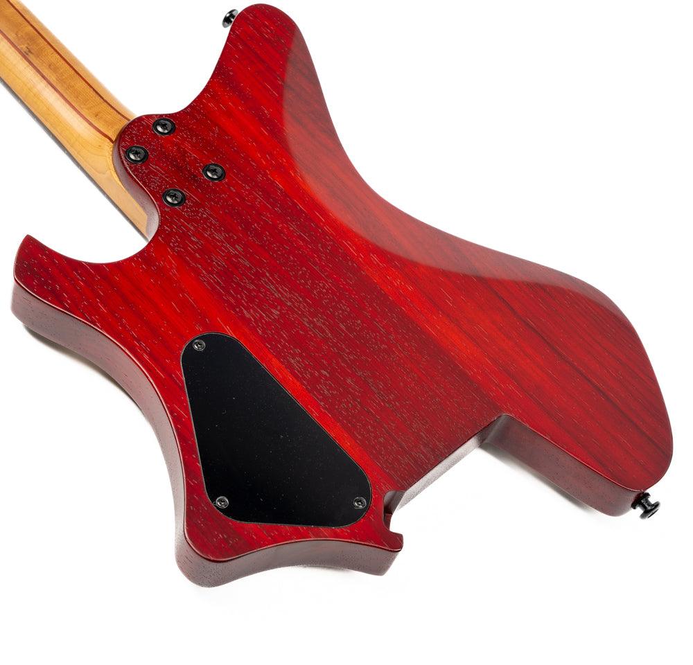 Eart Guitars, GW2 Headless Solid Body Electric Guitar, Right Handed, Compound U To C Shape Neck, Black - Image 7