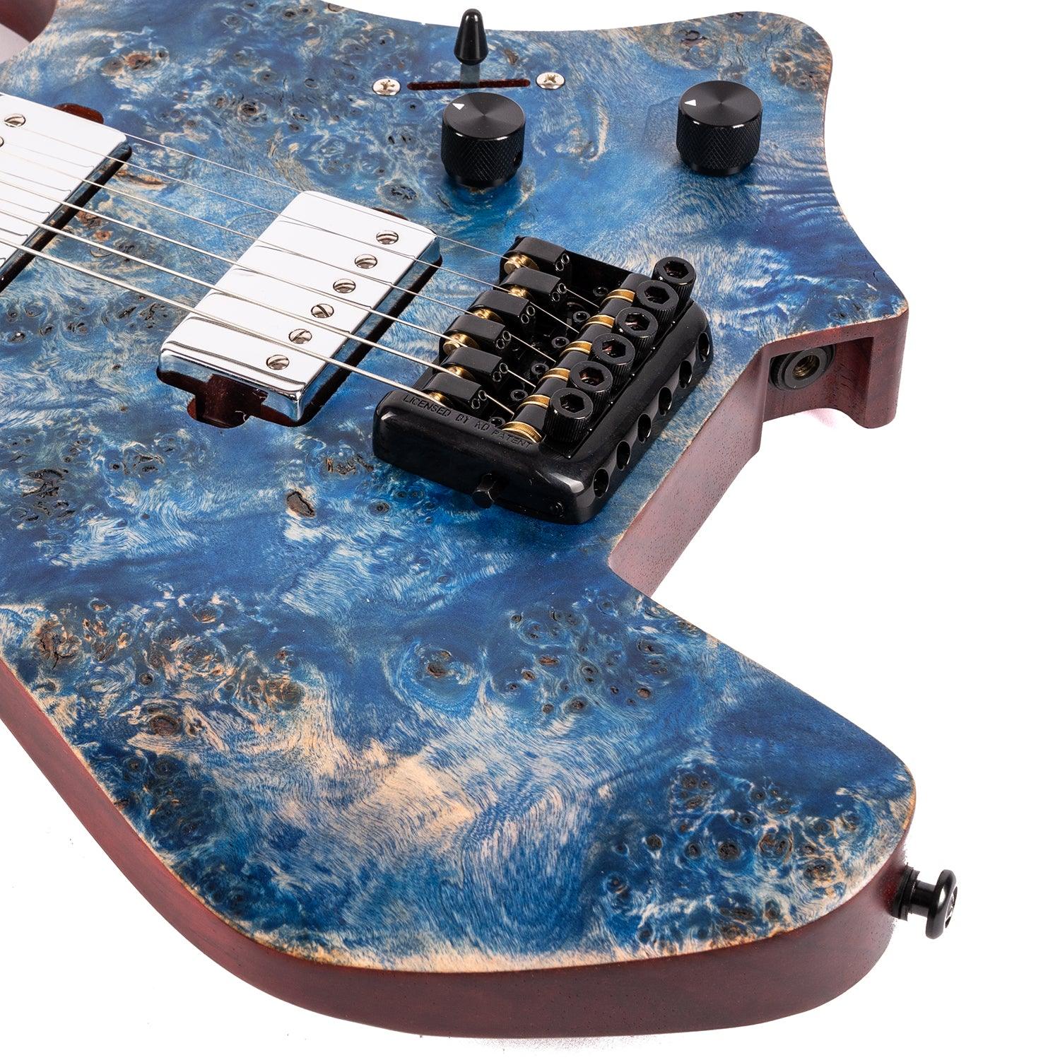 Eart Guitars, GW2 Right Handed Headless Electric Guitars Model Satin Finish, Blue - Image 7