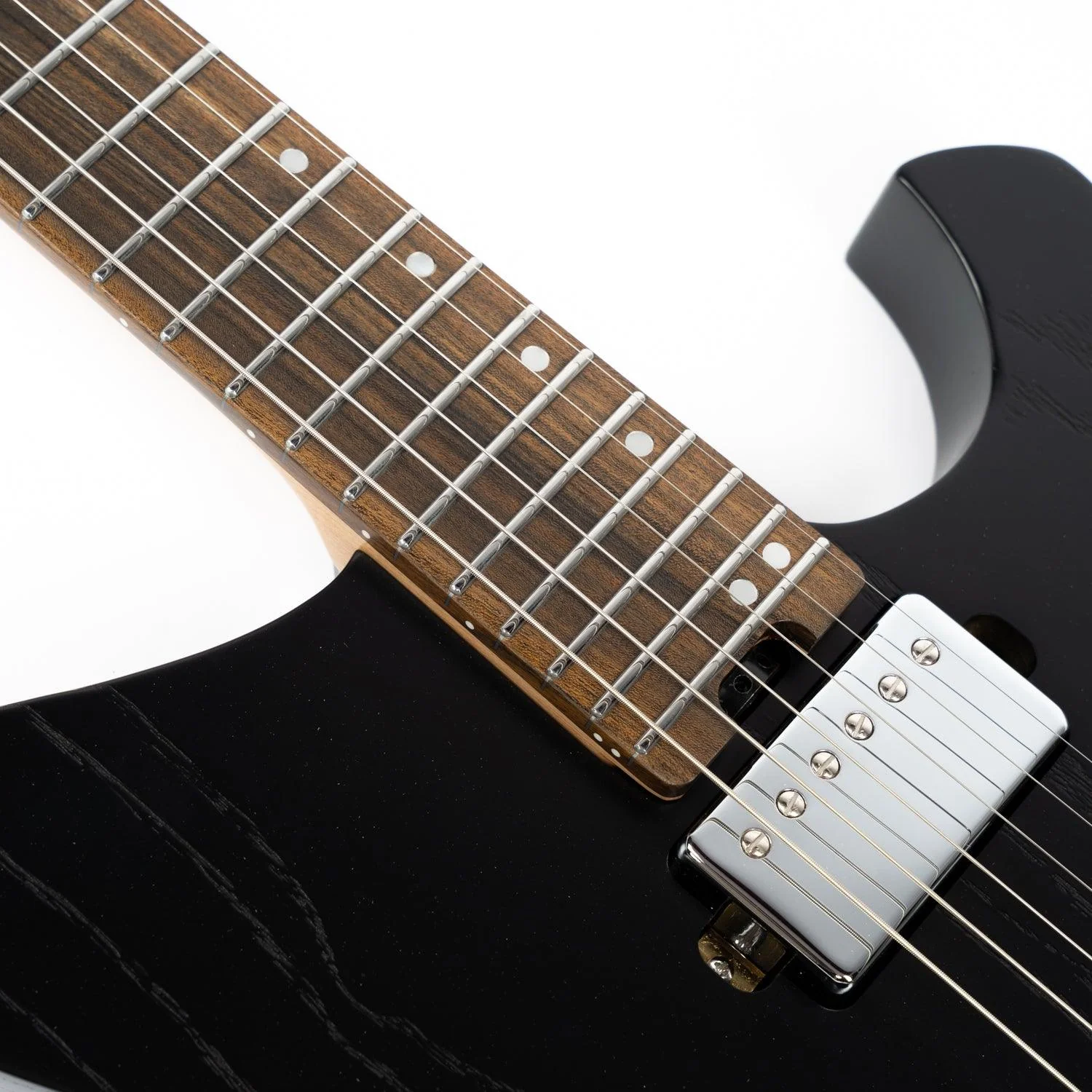 Eart Guitars, GW2 Headless Electric Guitar, Right Handed, Roasted Padauk+Poplar Burl Body, NBK - Image 6