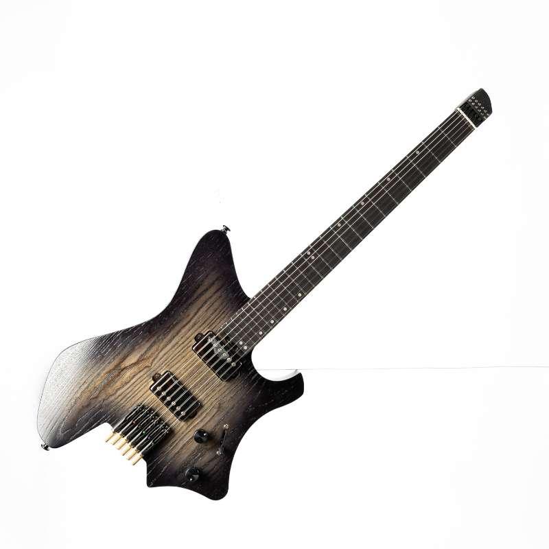 Eart Guitars, GW2-Pro, 6 Strings 57PRO Alnico-V Set Pickups Headless Electric Guitar, Black Burst
