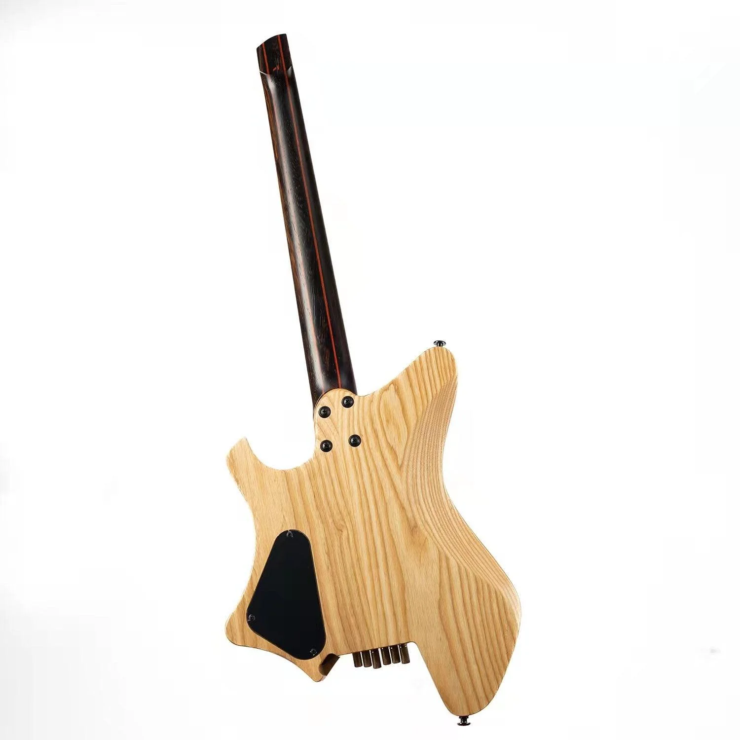 Eart Guitars, GW2-Pro, Roasted Ash Body Headless 3-Way Switch,1 Tone,1 Volume Electric Guitar, Natural - Image 2