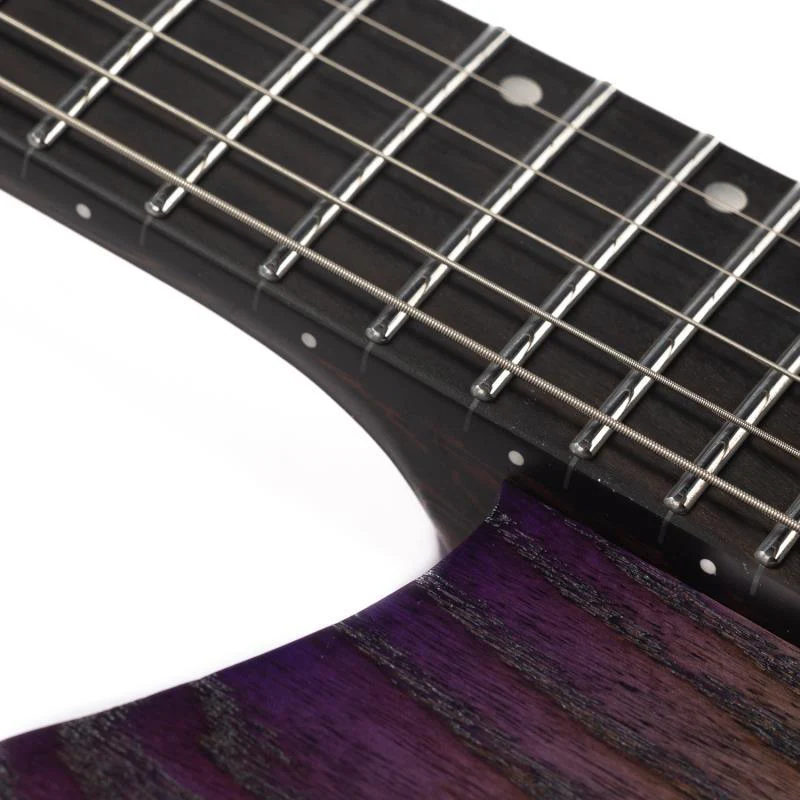 Eart Guitars, GW2-Pro, Headless Compound U To C Shape Neck Electric Guitar, Purple Burst - Image 5