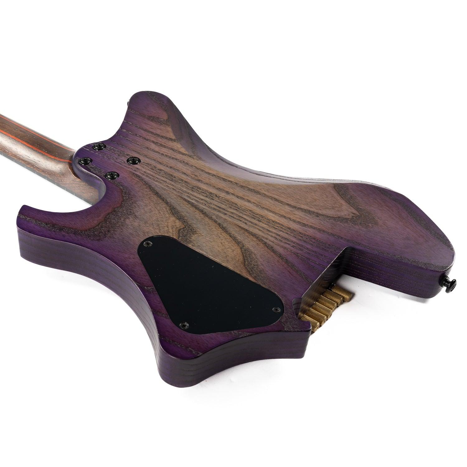 Eart Guitars, GW2-Pro, Headless Compound U To C Shape Neck Electric Guitar, Purple Burst - Image 7