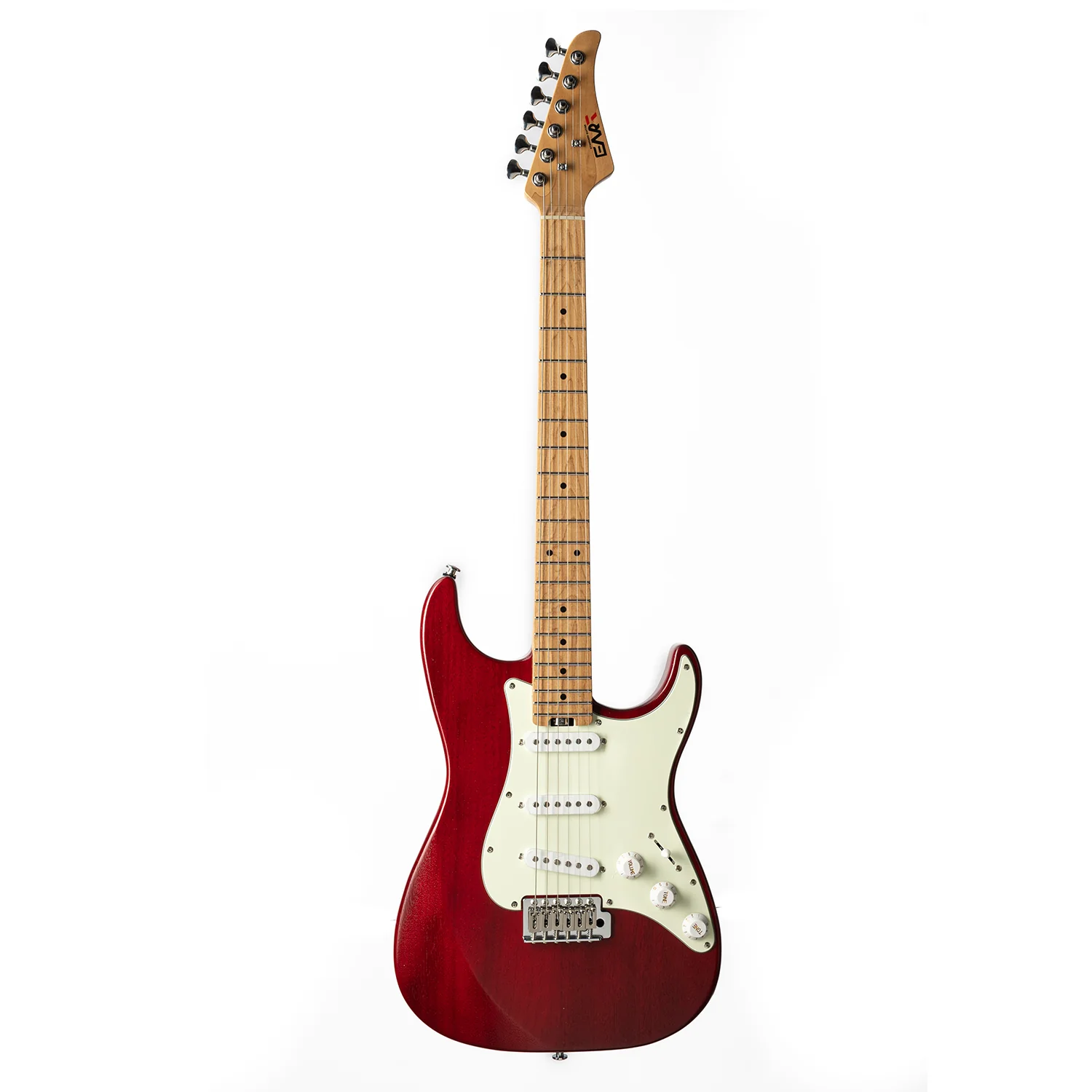Eart Guitars, Nexus-S1, 25.5" Roasted Mahogany/Maple 22-Fret Electric Guitar – Compound U-C Neck, Stainless Steel Frets, 6-Point Tremolo - Image 7