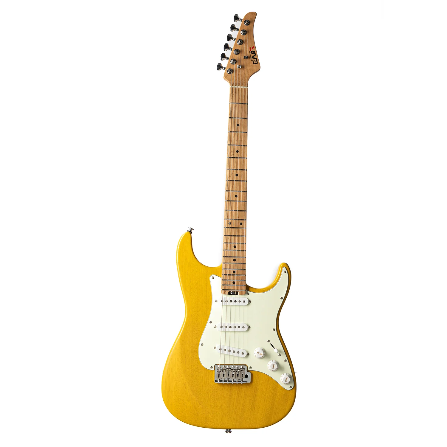 Eart Guitars, Nexus-S1, 25.5" Roasted Mahogany/Maple 22-Fret Electric Guitar – Compound U-C Neck, Stainless Steel Frets, 6-Point Tremolo - Image 8
