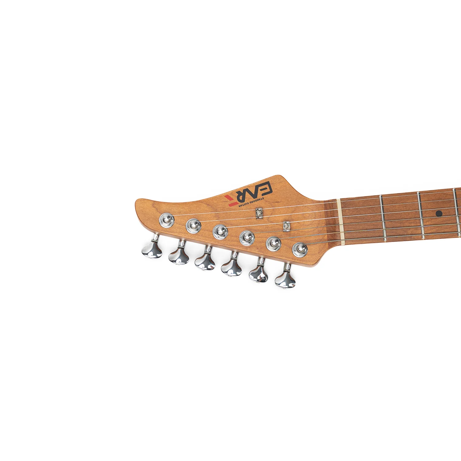 Eart Guitars, Nexus-S2, Electric Guitar Roasted Mahogany Body Canada Maple Neck 25.5" 22 Frets Synchronized Tremolo Pearl Blue/Black/Tobacco Burst - Image 4