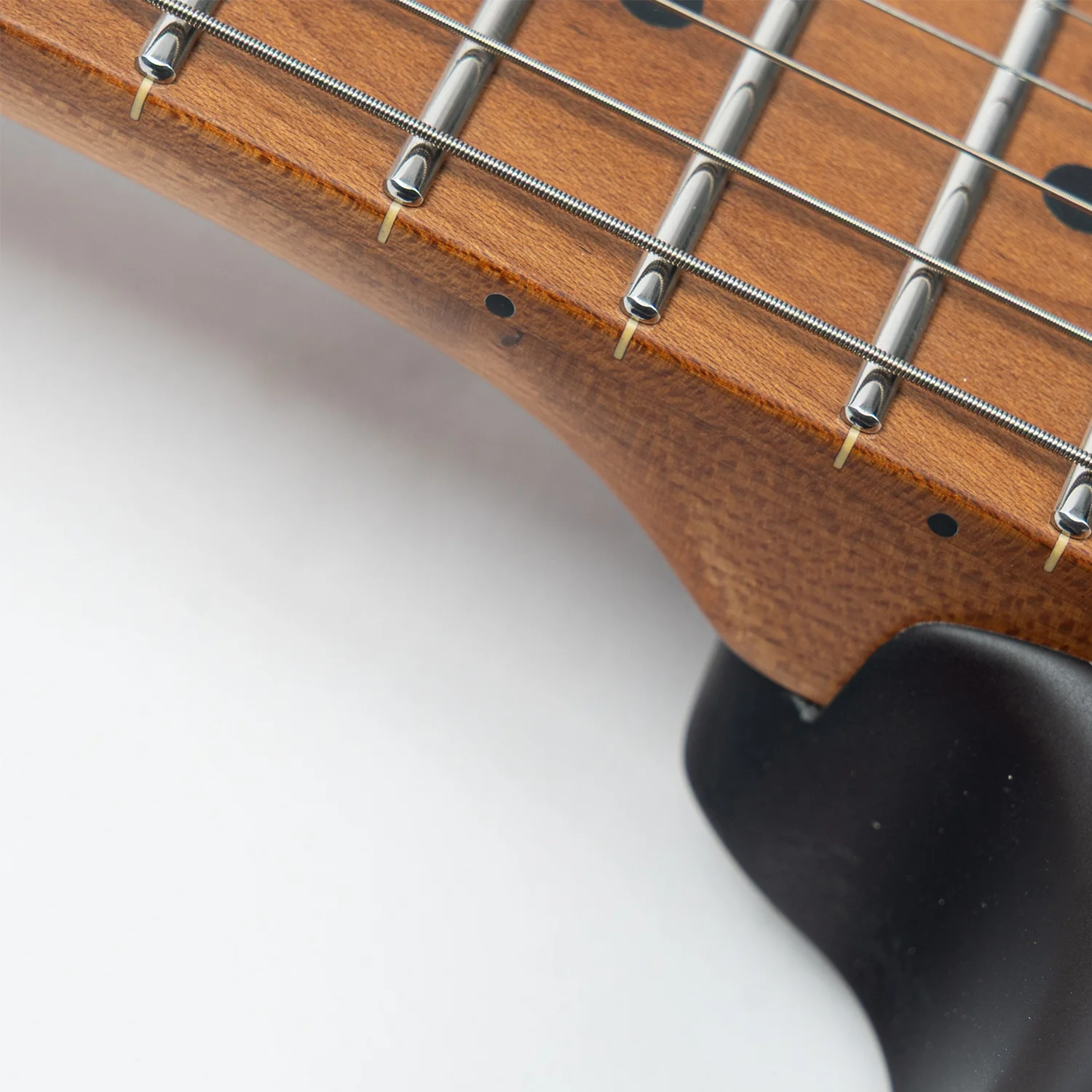 Eart Guitars, Nexus-S2, Electric Guitar Roasted Mahogany Body Canada Maple Neck 25.5" 22 Frets Synchronized Tremolo Pearl Blue/Black/Tobacco Burst - Image 5