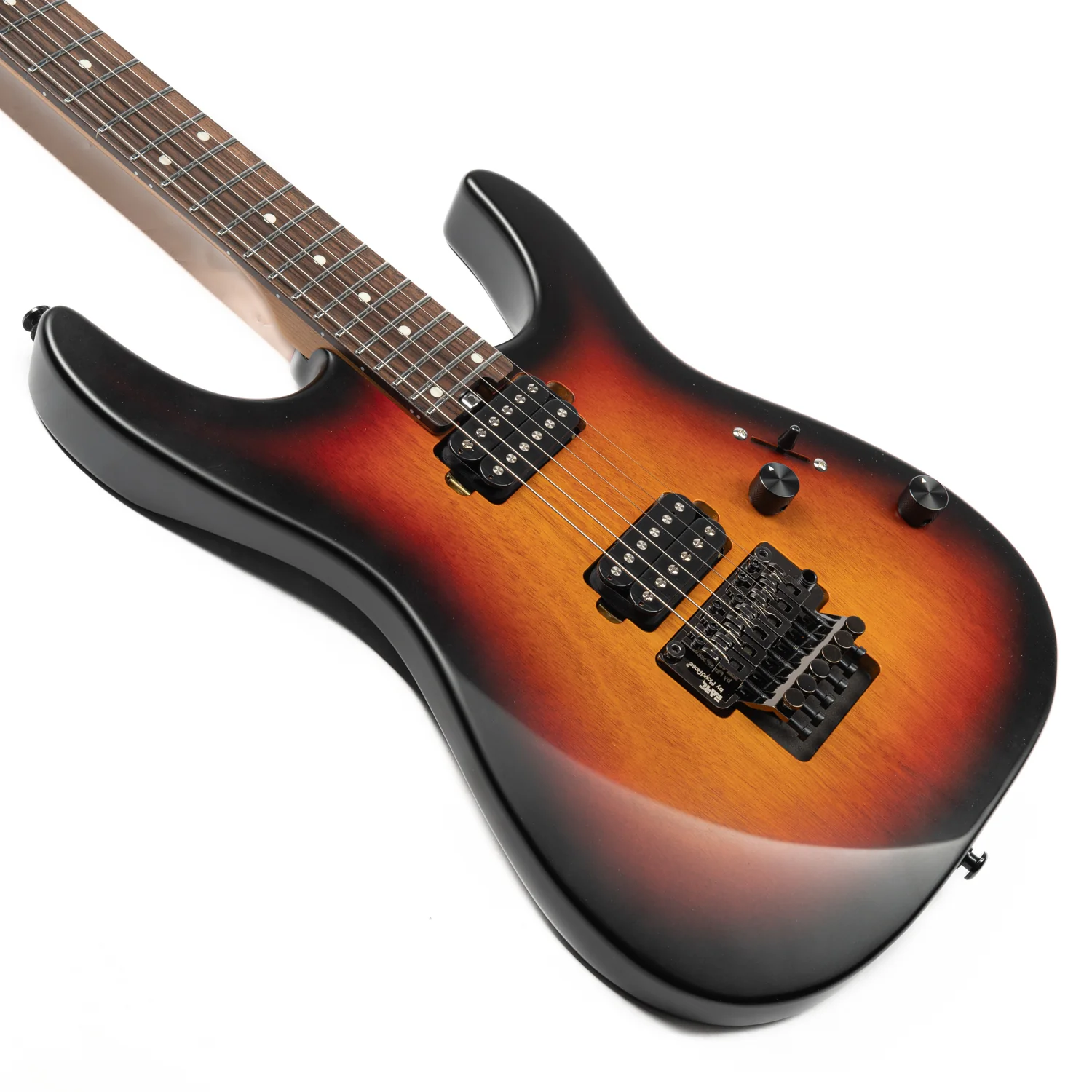 Eart Guitars, NK-1980, Floydrose Special Bridge, Roasted Book-match Mahogany Body Electric Guitar - Image 6